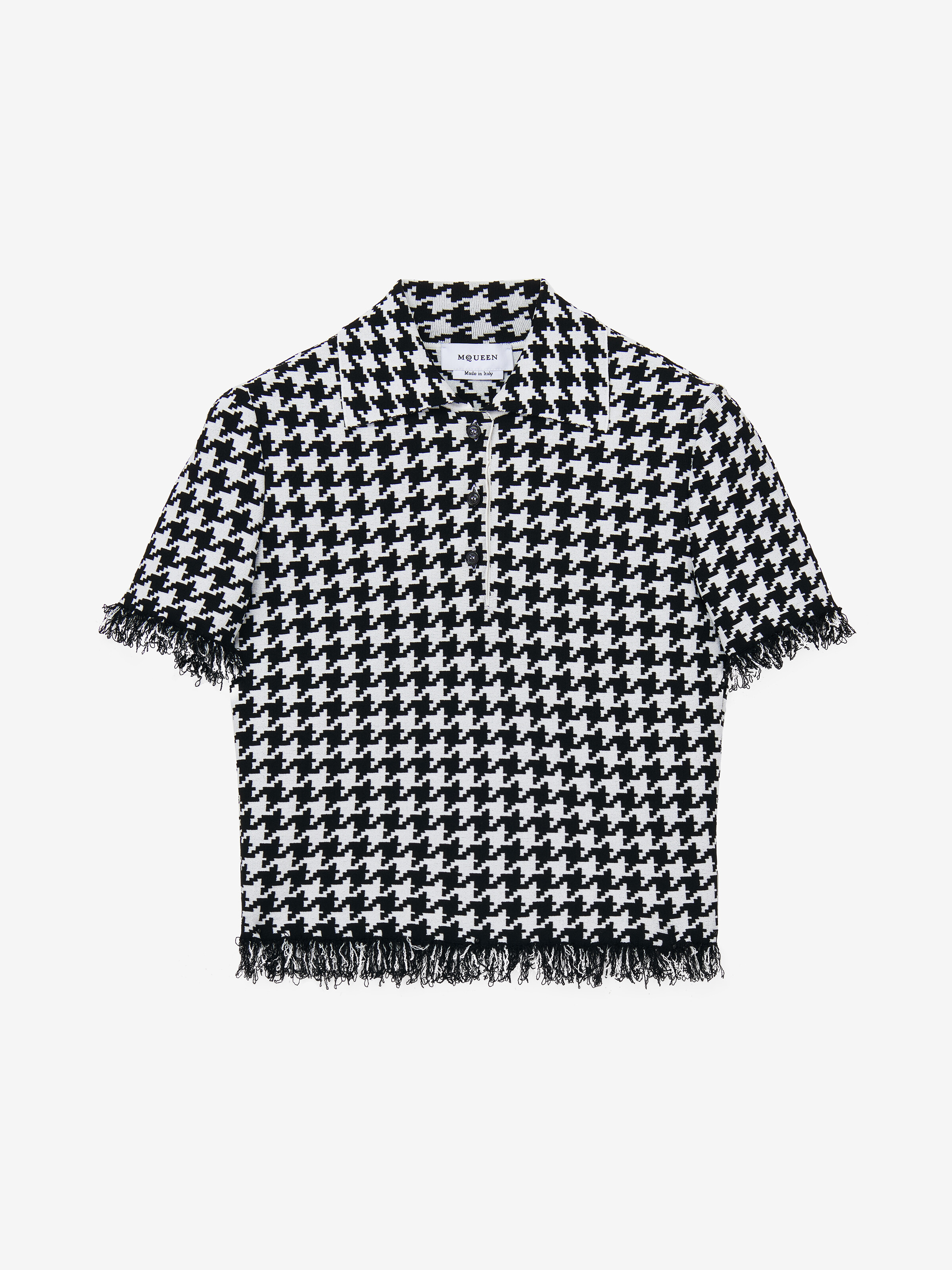 Houndstooth Polo Top