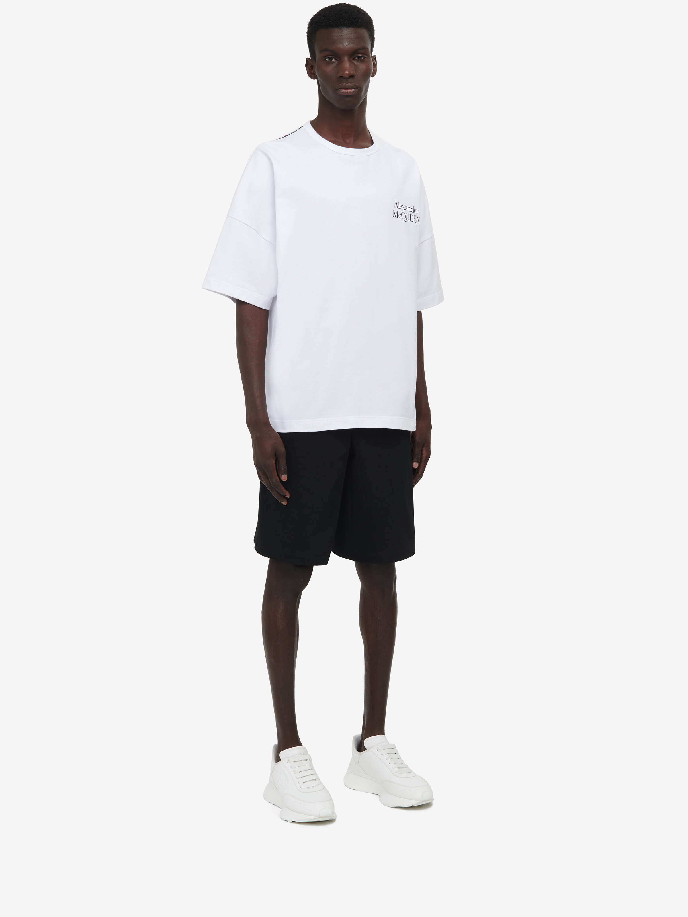 Exploded Logo T-shirt in White | Alexander McQueen US