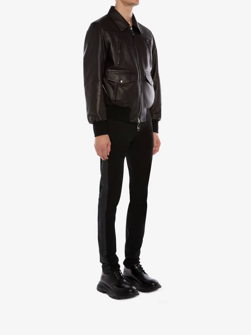 reversible leather jacket