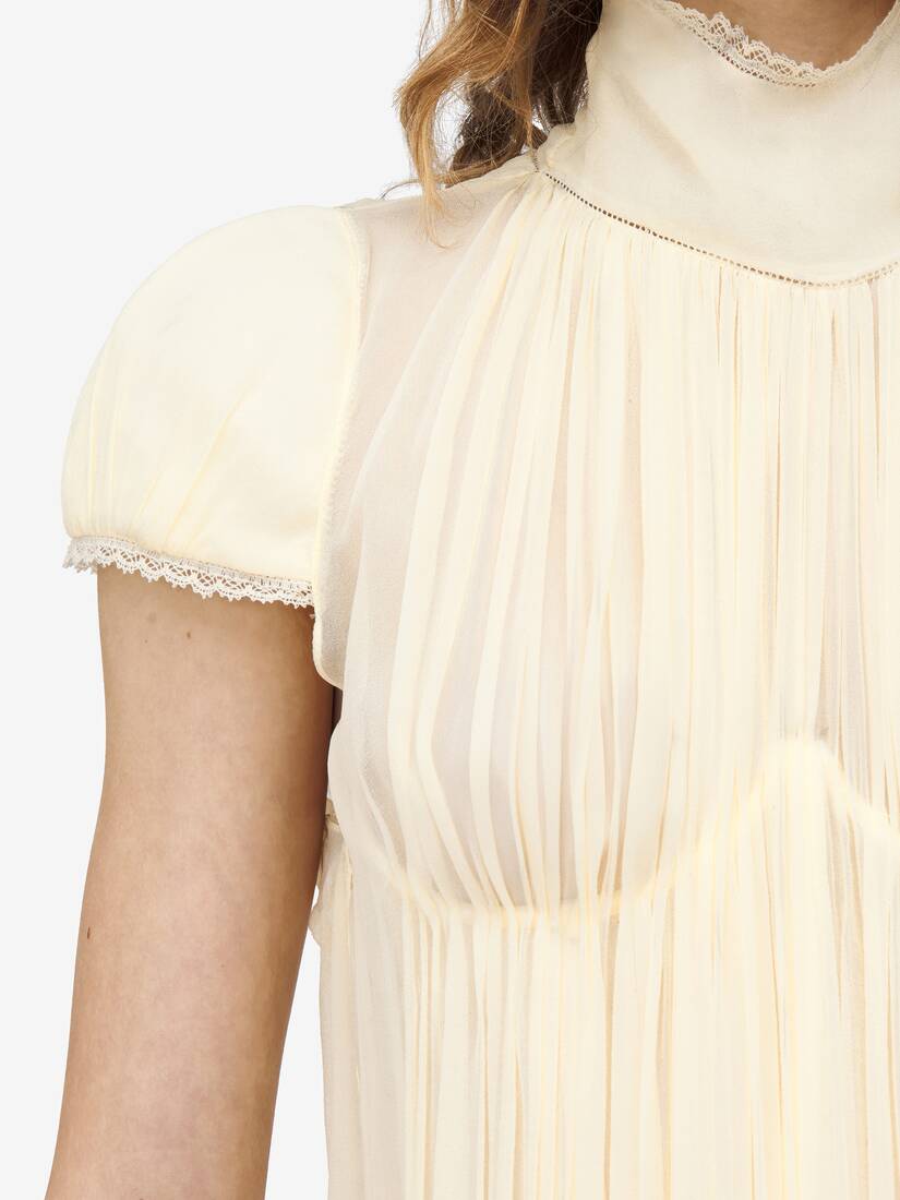 Chiffon Pleated Top