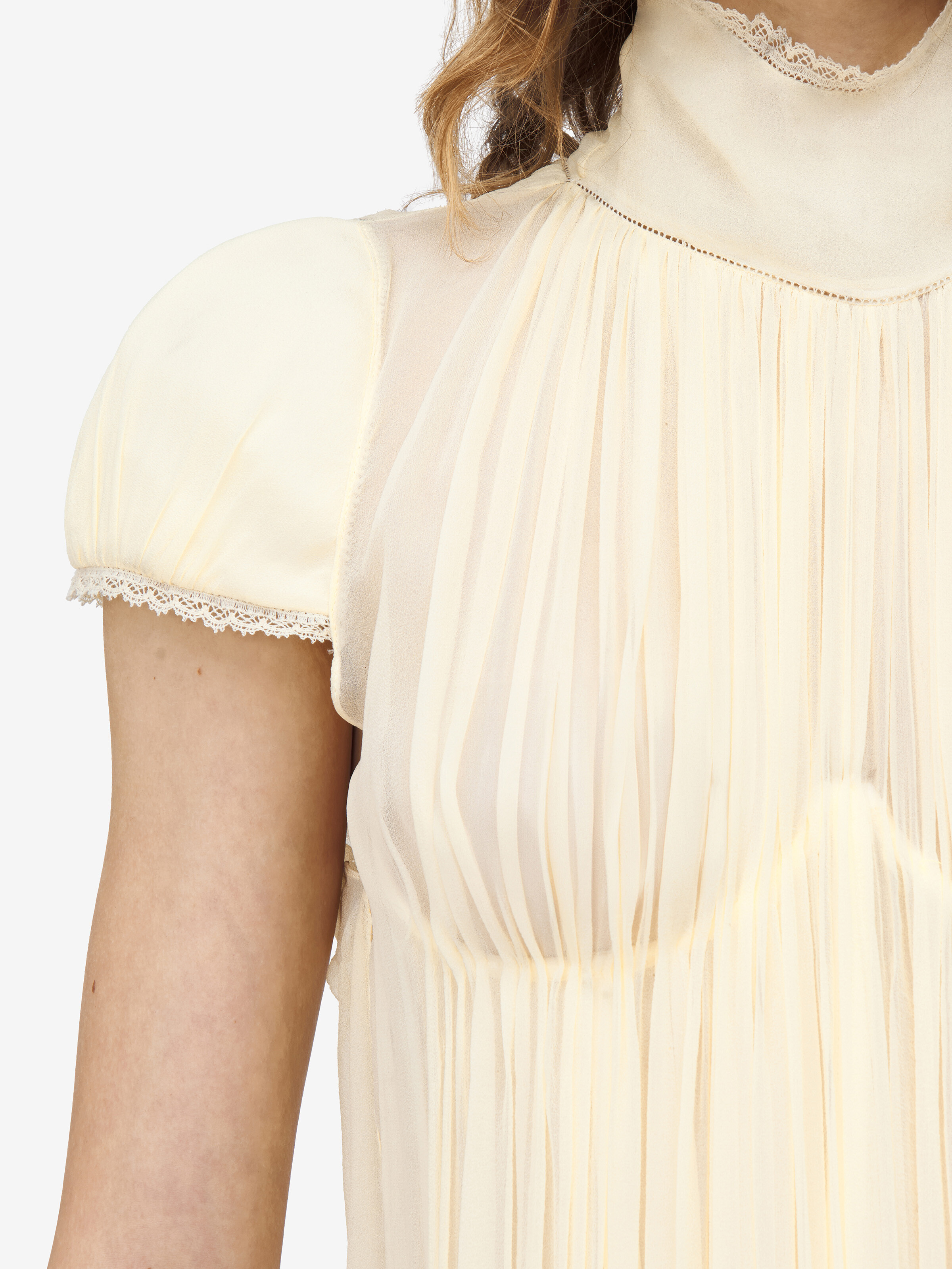 Chiffon Pleated Top