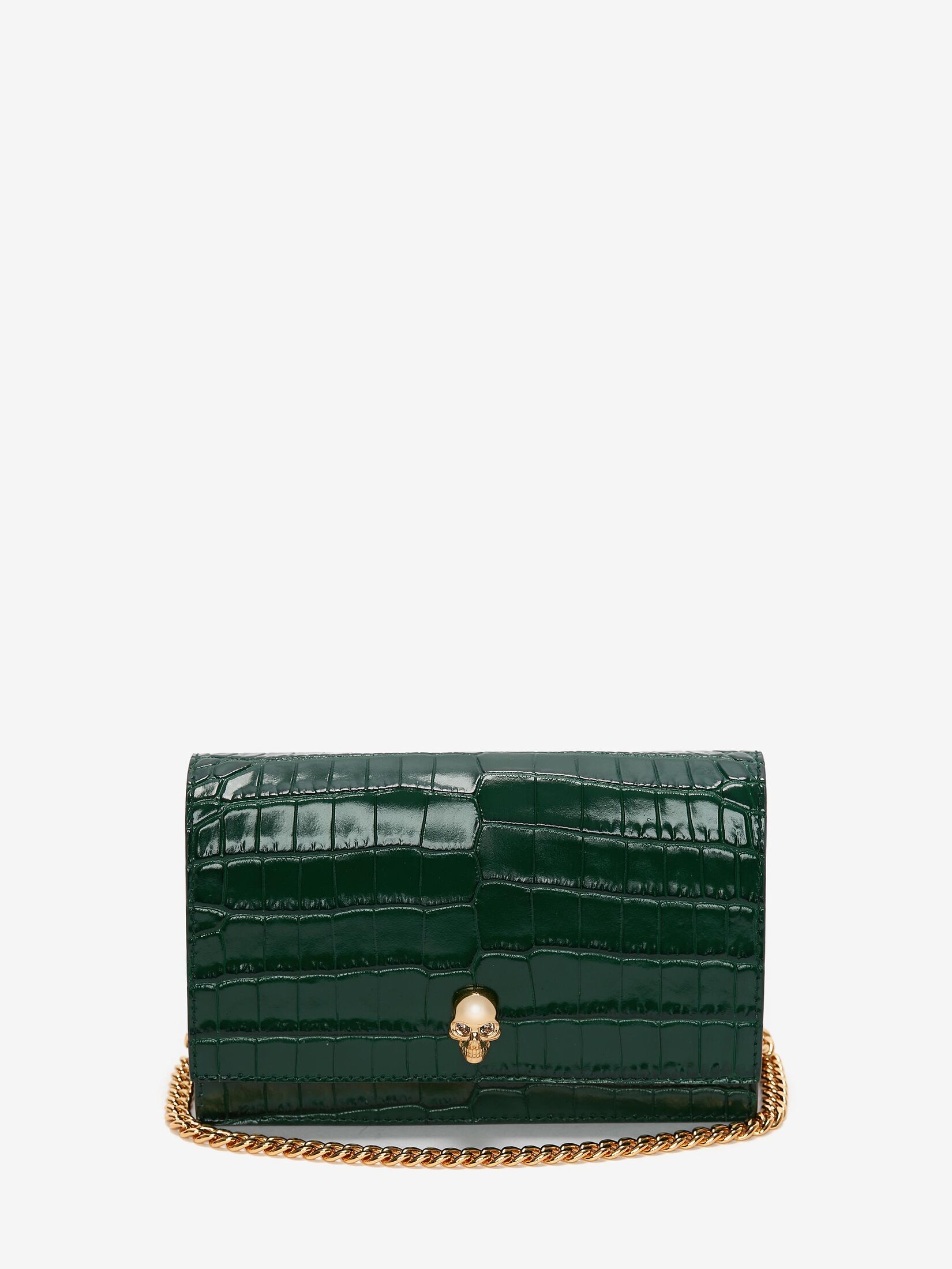 Small Skull Bag in Emerald | Alexander McQueen US