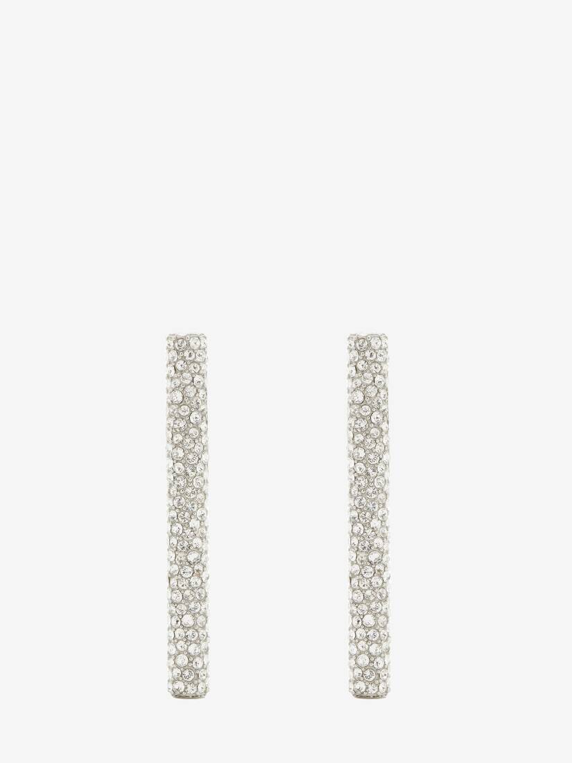 Jewelled T-Bar Earrings