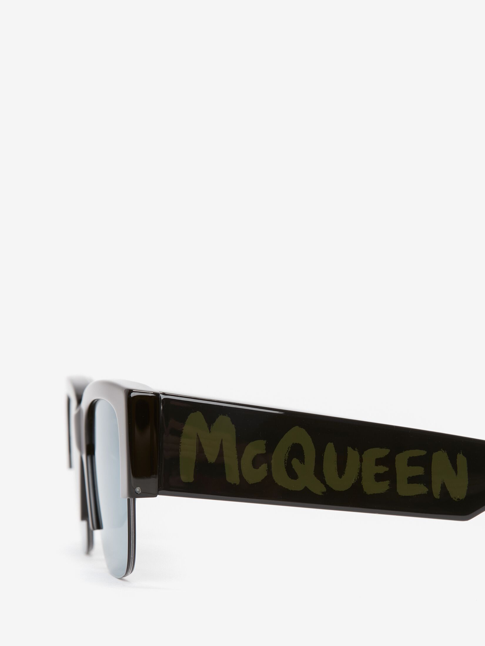 McQueen Graffiti 스퀘어 선글라스