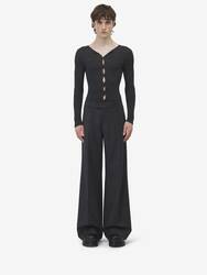 Low Rise Tailored Trousers