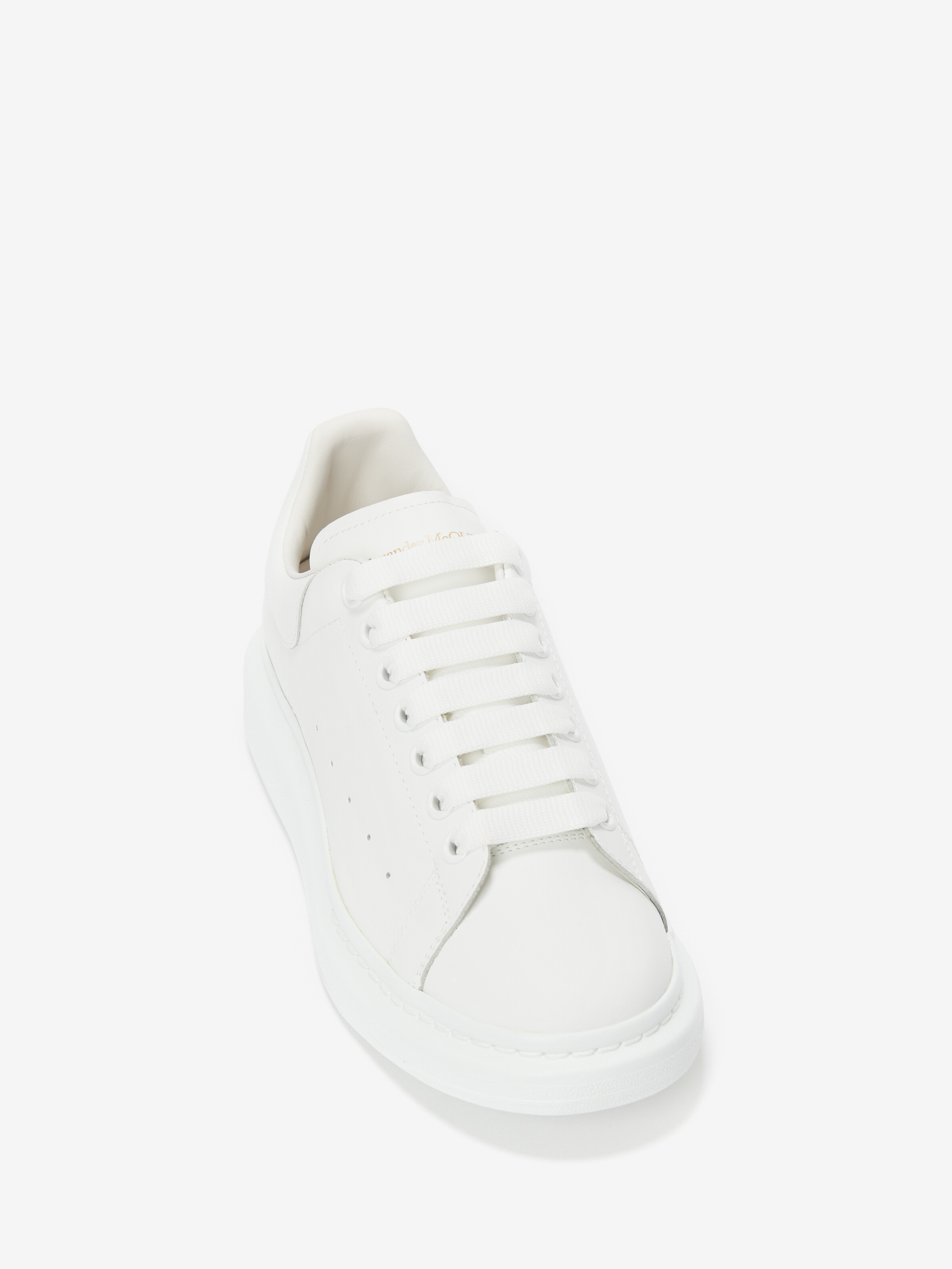 Women's Oversized Sneaker in White in Calf Leather | Alexander McQueen - image 5