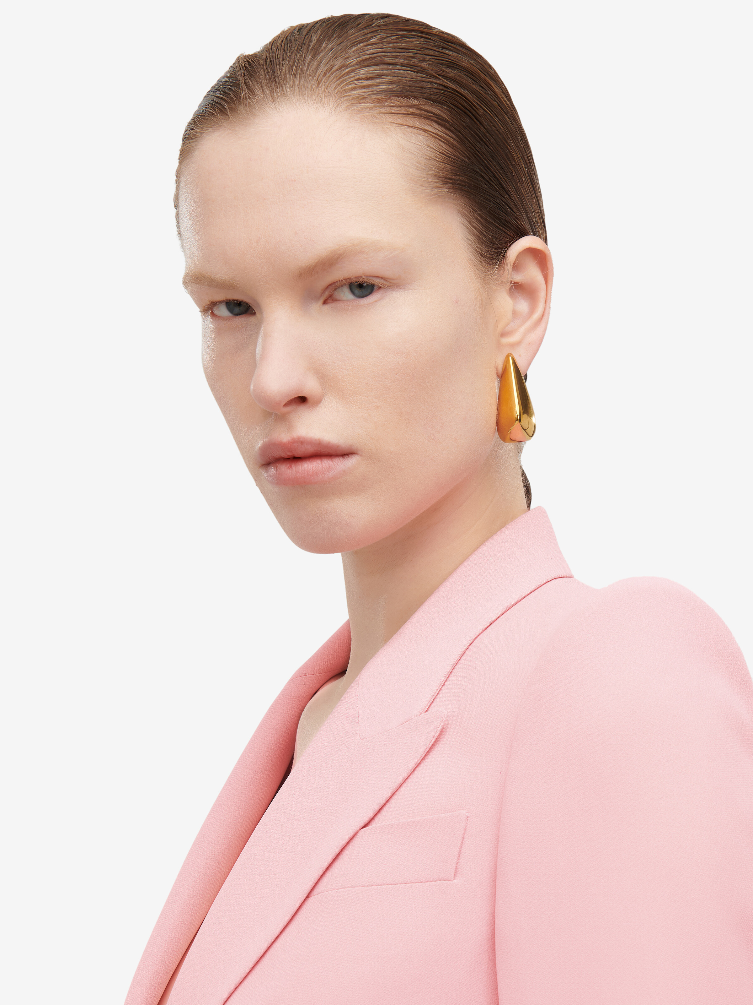 Claw Earrings Antique Gold for Women | Alexander McQueen