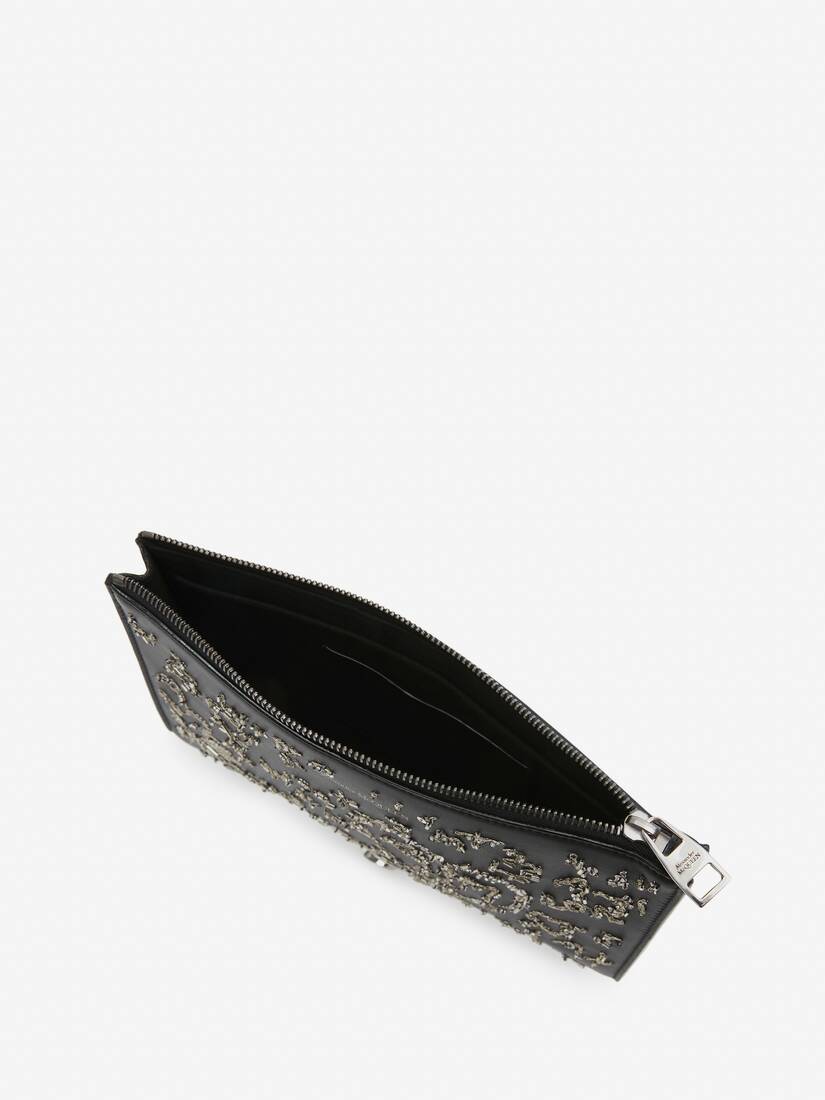 Skull Four-Ring Small Pouch
