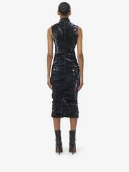 Laminated Jersey Dress