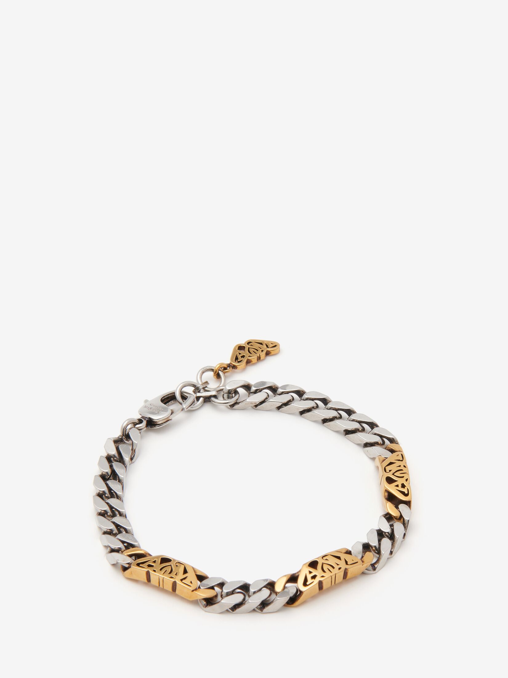 Seal Logo Chain Bracelet in Gold | Alexander McQueen US