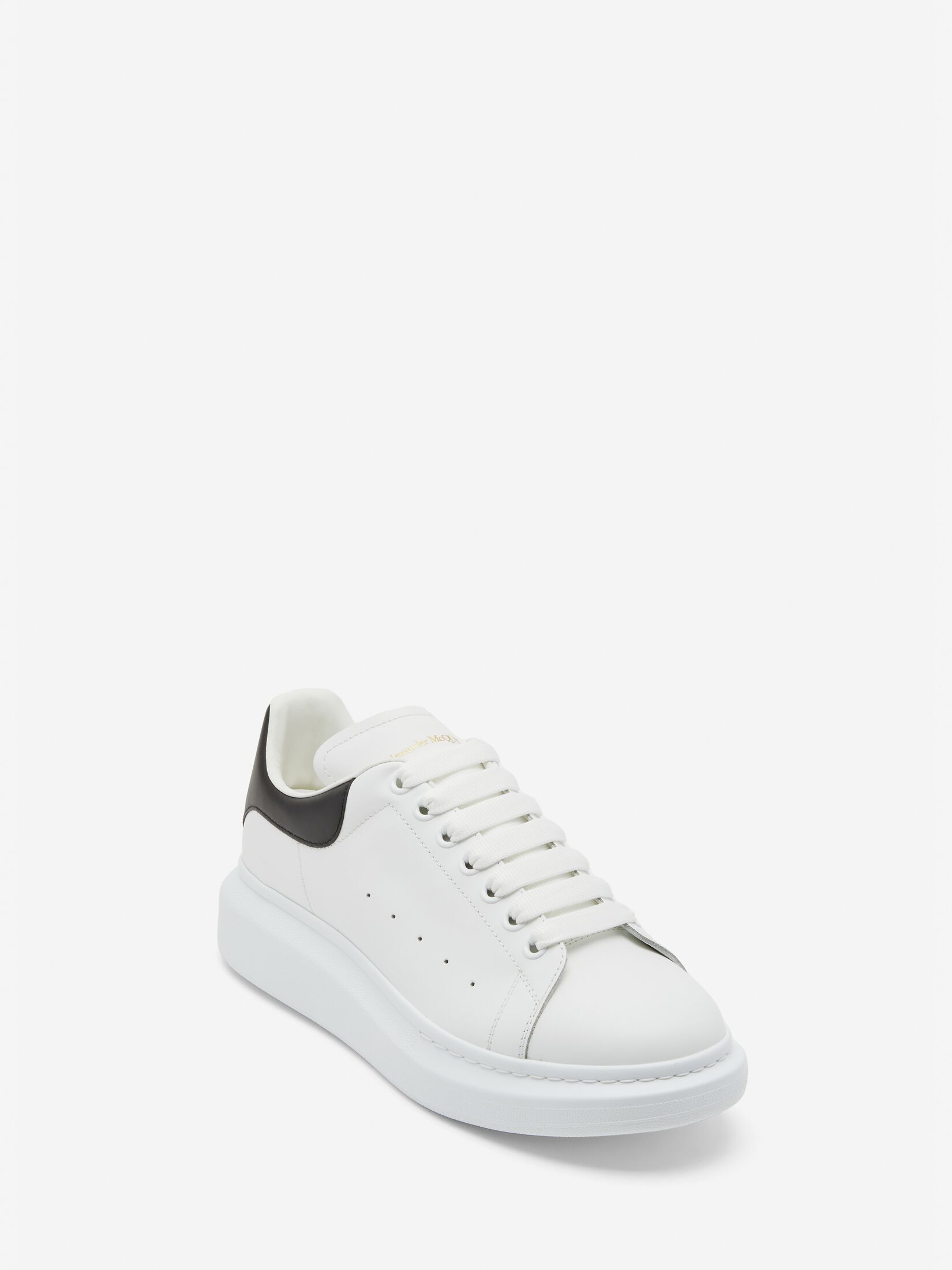 Oversized Sneaker in White/Jet Black