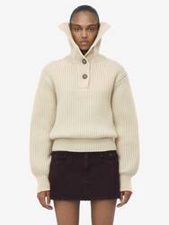 Buttoned Neck Jumper