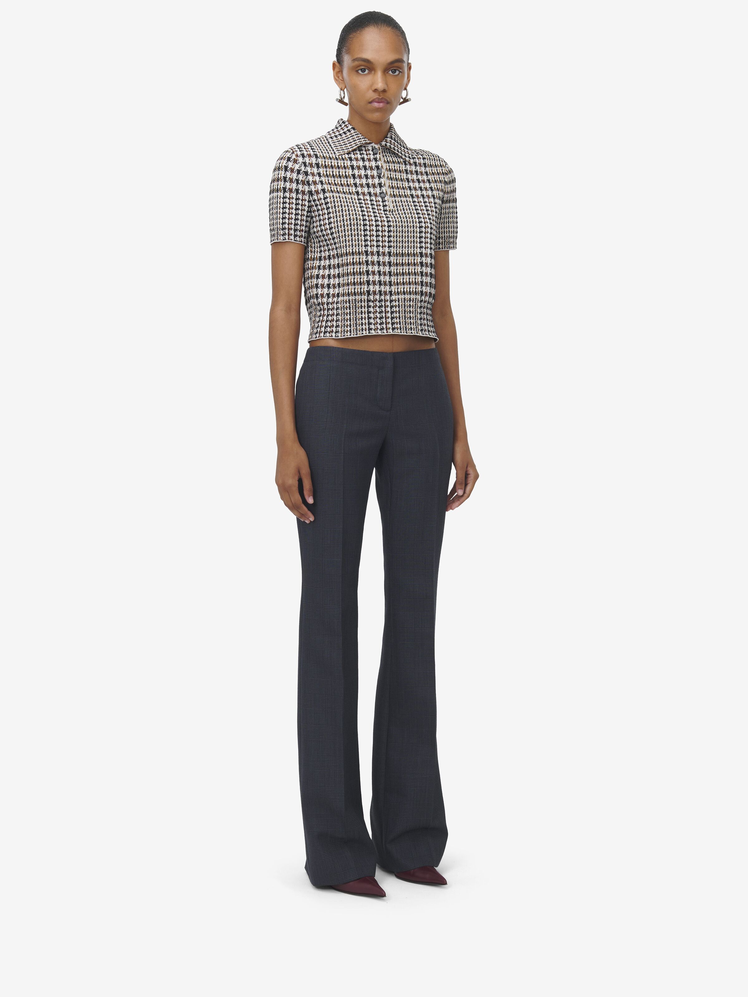 Prince of Wales Bootcut Trousers