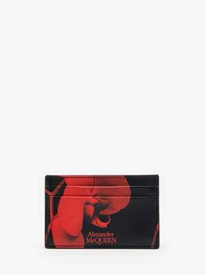 Red Orchid Card Holder
