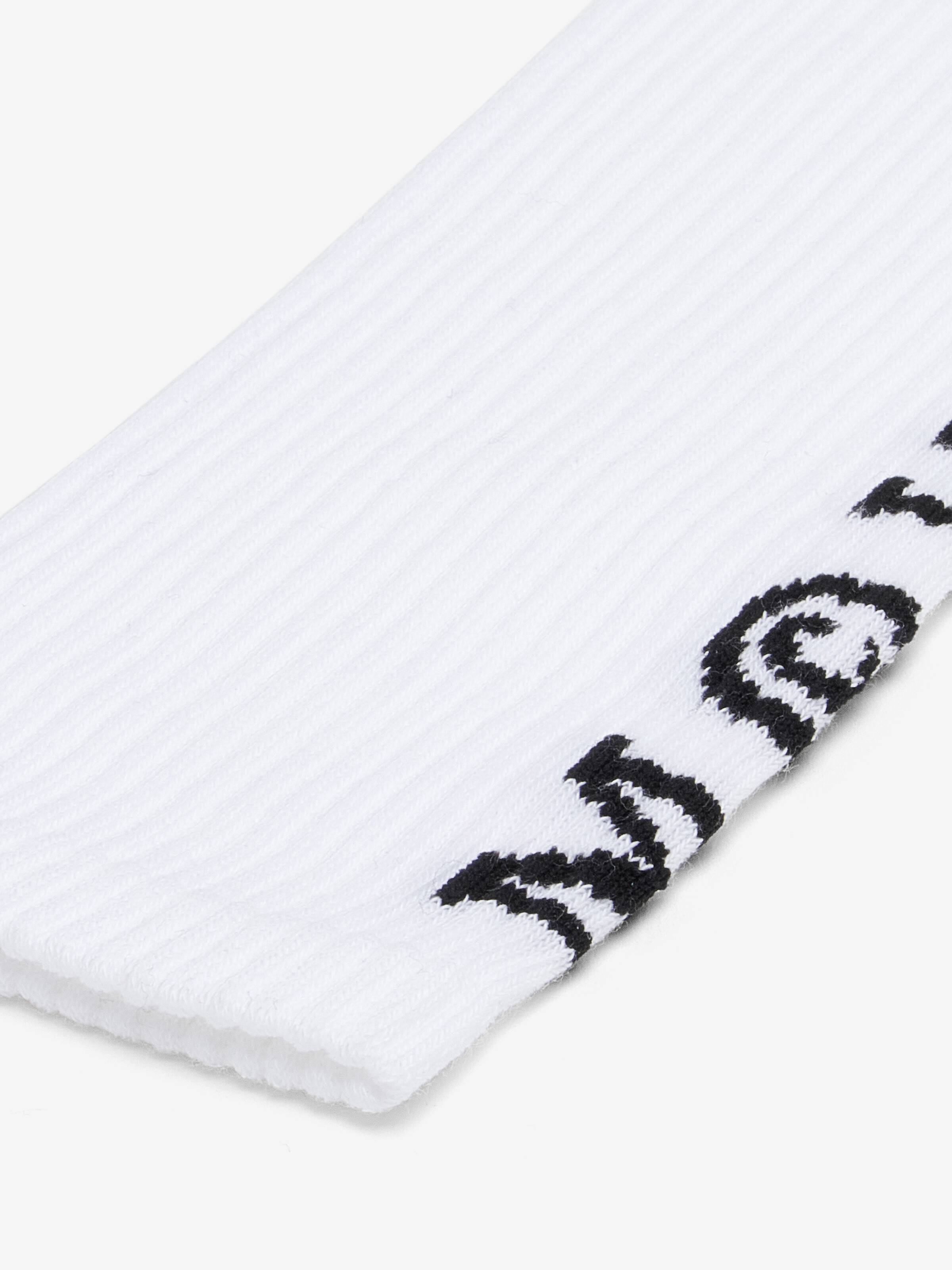 Men's McQueen Logo Socks in White/Black in 74% Cotton, 23% Polyamide, 3% Elastane | Alexander McQueen - image 2
