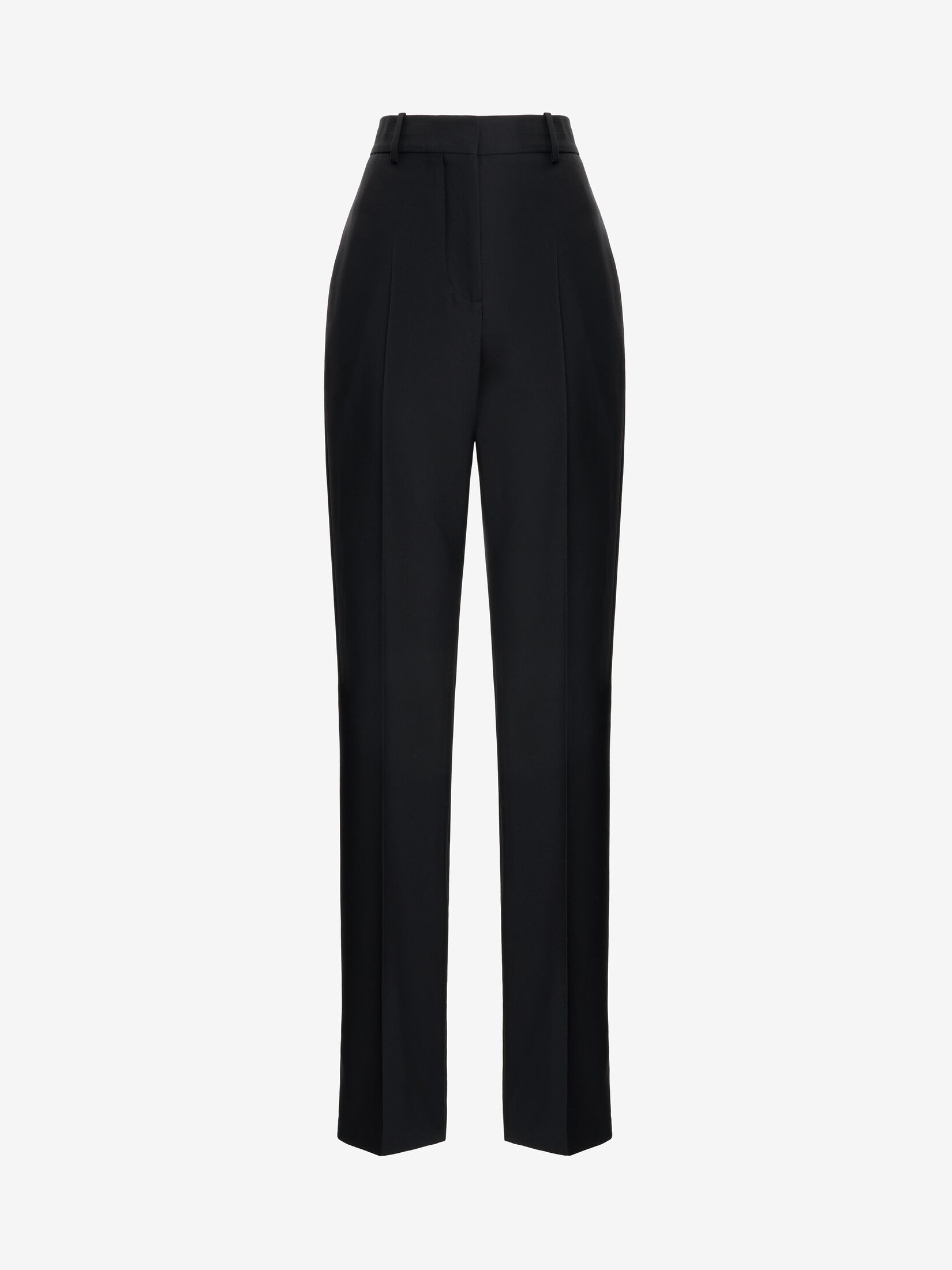 Tailored Trousers with Chain Detail - Black | Manière De Voir USA