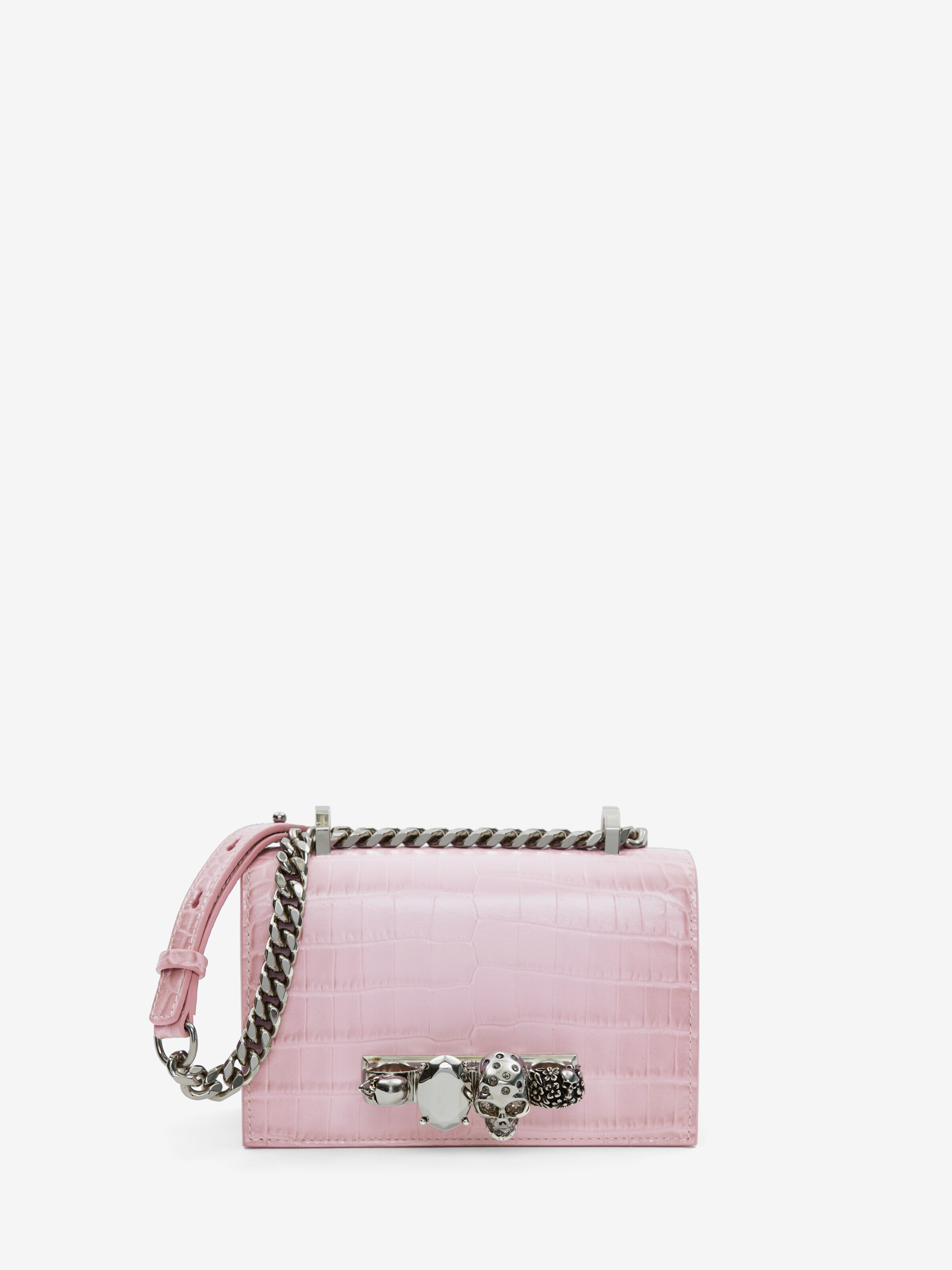 The Jewelled Hobo Mini Bag in Antique Pink