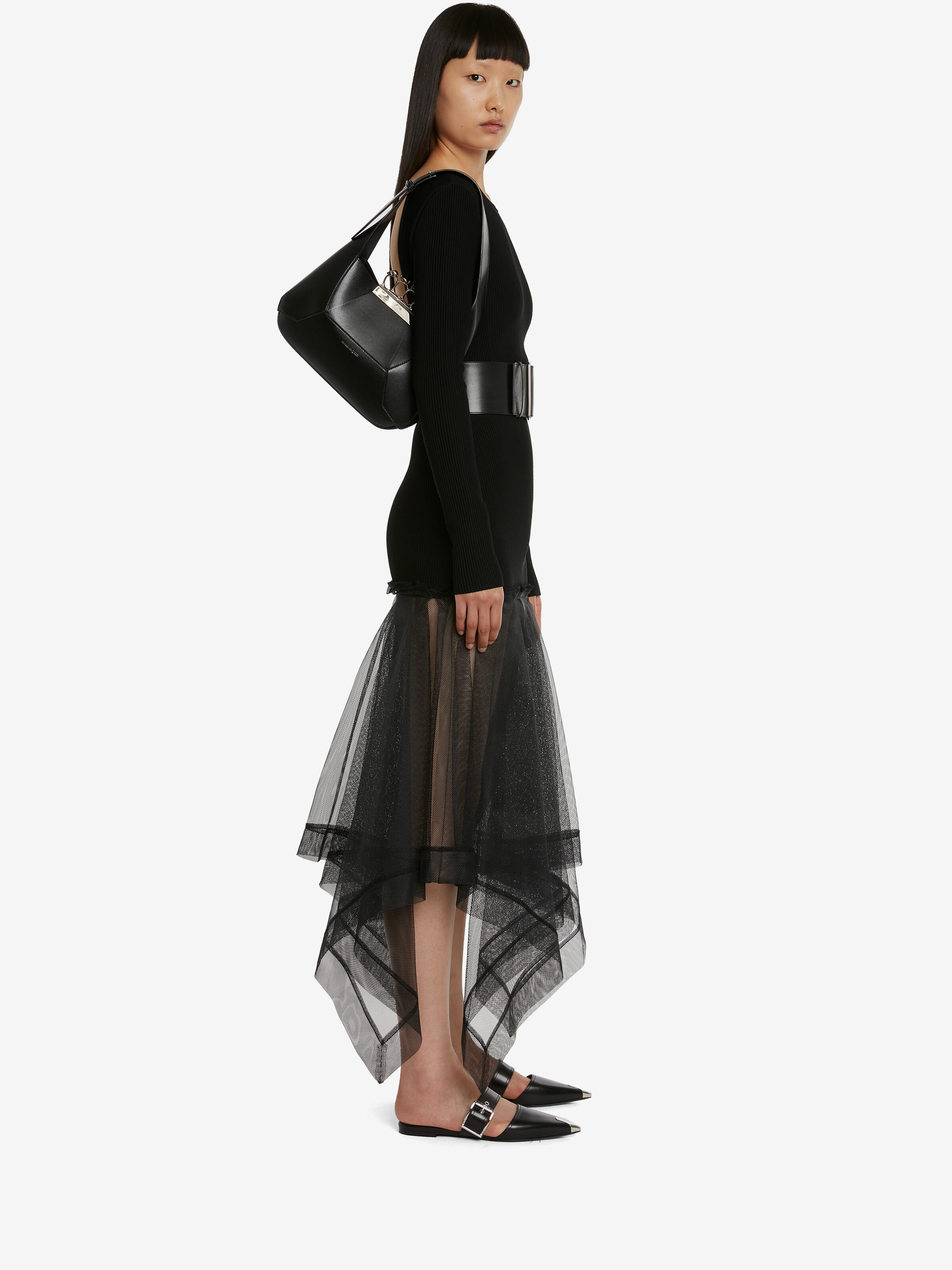 Rückenfreies Strickkleid