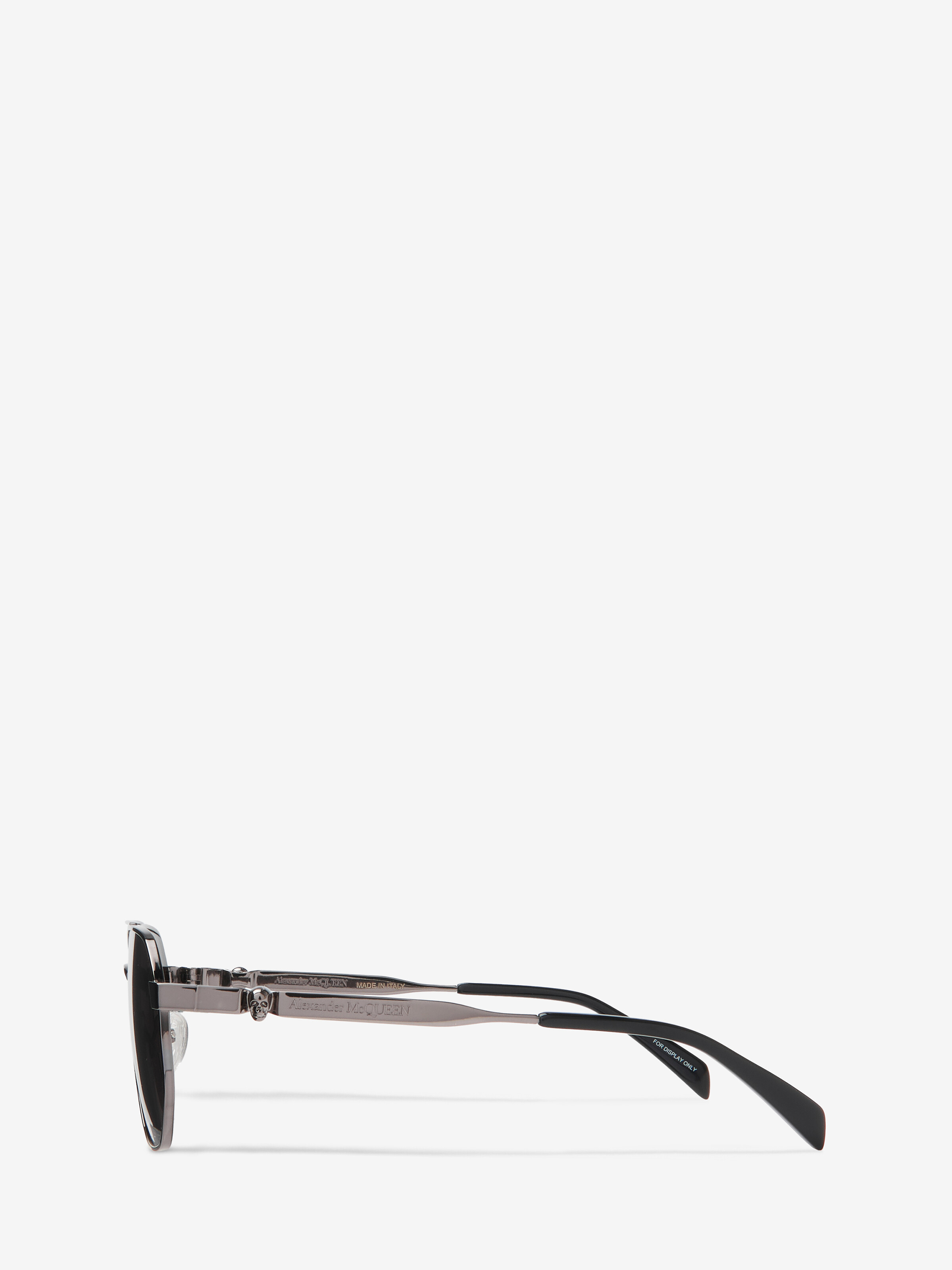 Caravan-Sonnenbrille aus Metall mit Floating Skull