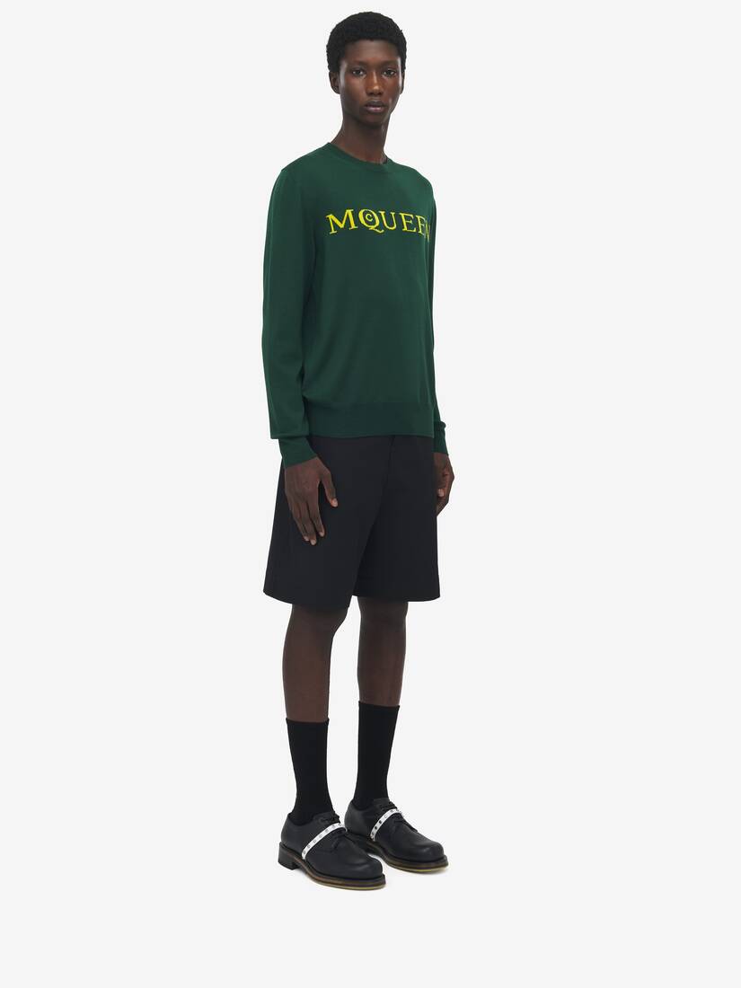 Merino Wool McQueen Logo Jumper
