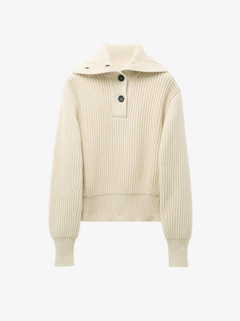 Buttoned Neck Jumper