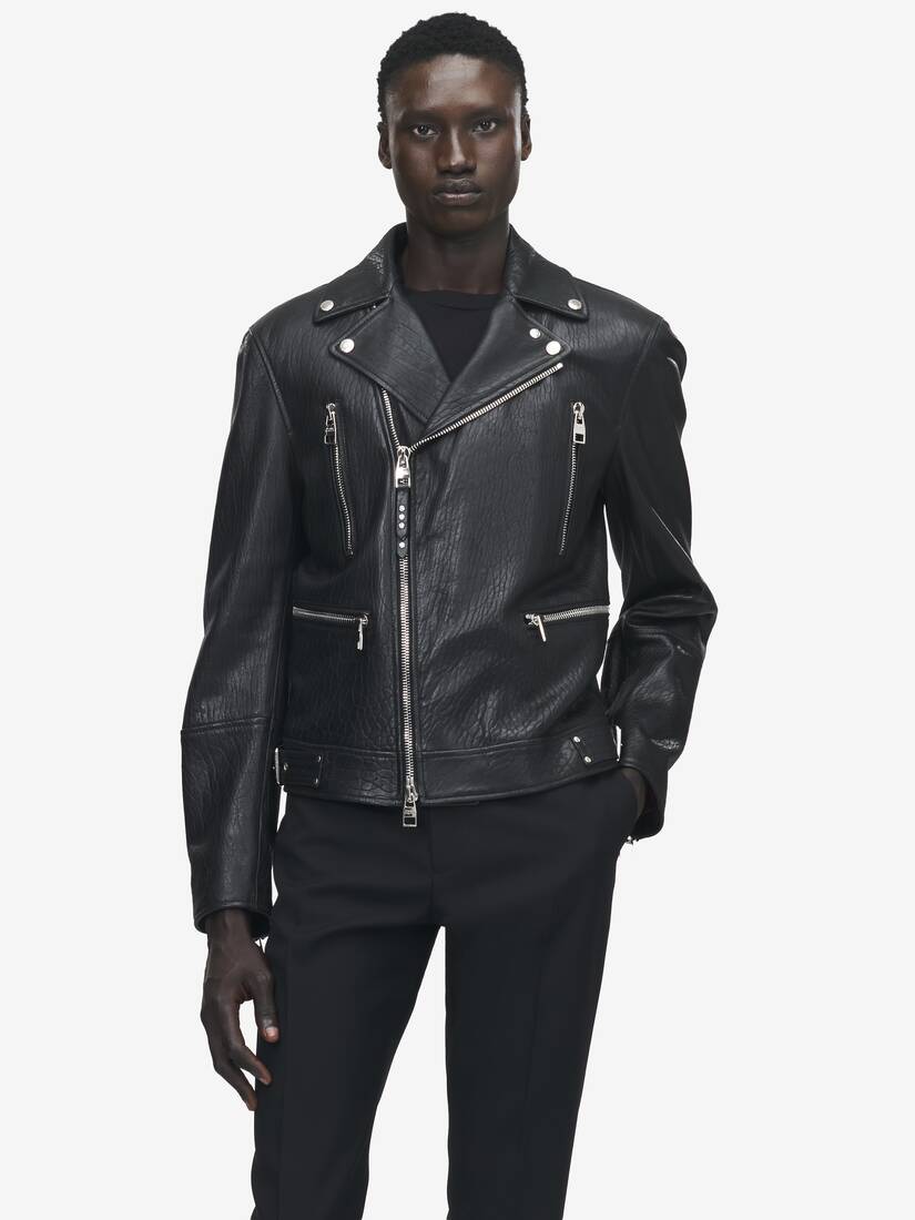 McQueen Classic Leather Biker Jacket