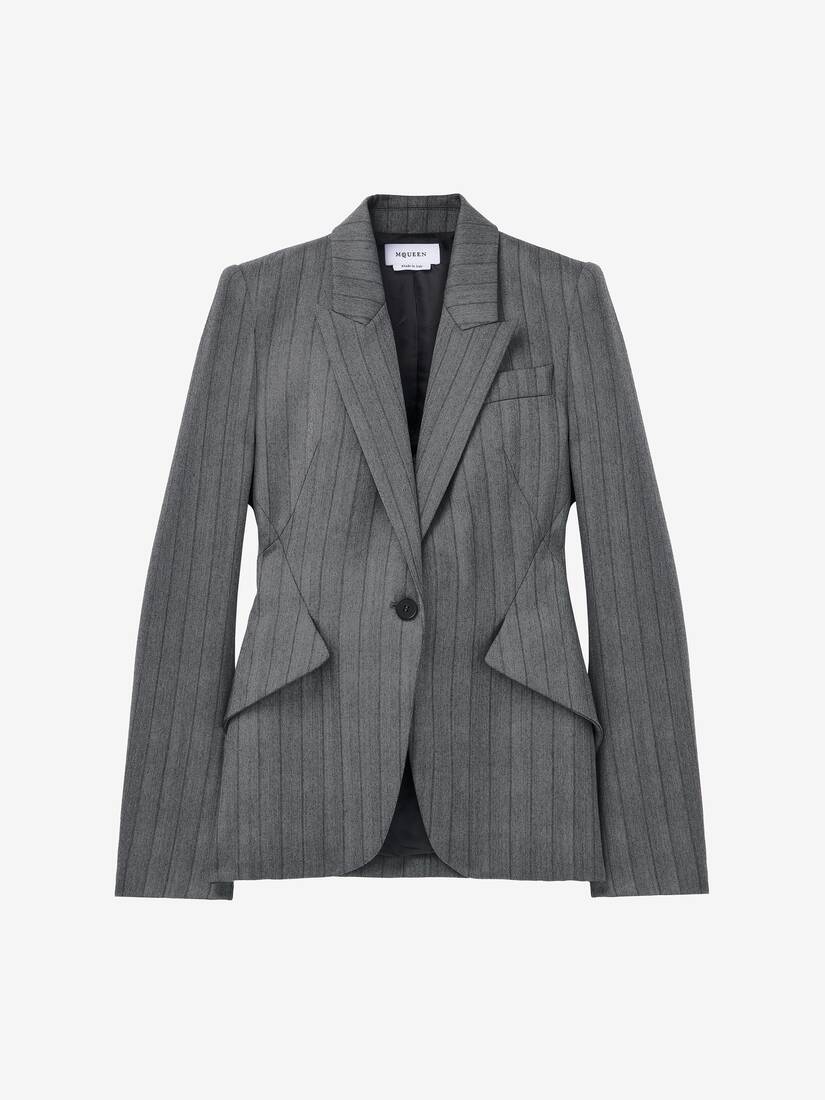 Herringbone Single-breasted Jacket