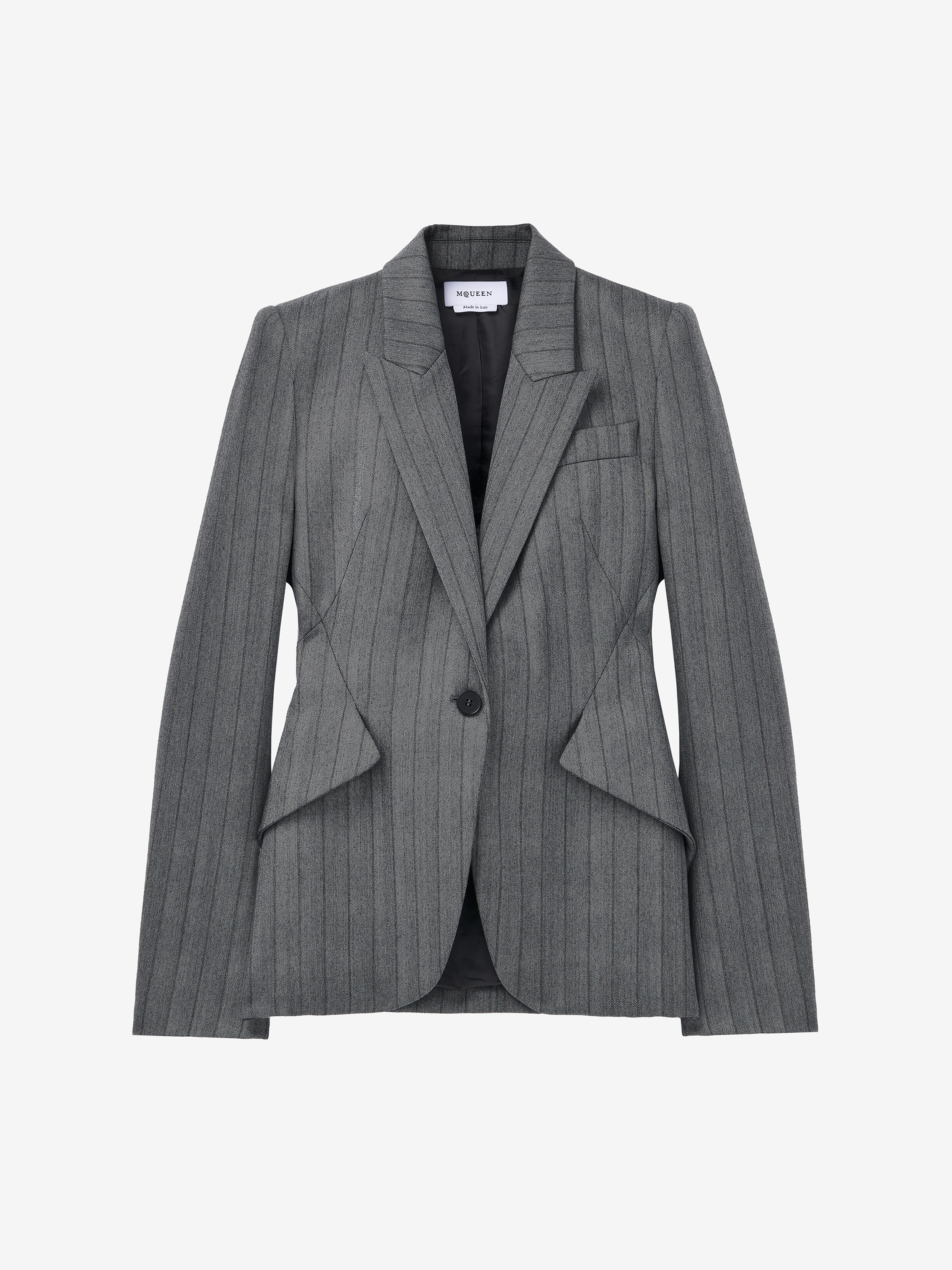 Herringbone Single-breasted Jacket
