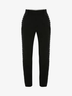 Eyelets cigarette trousers