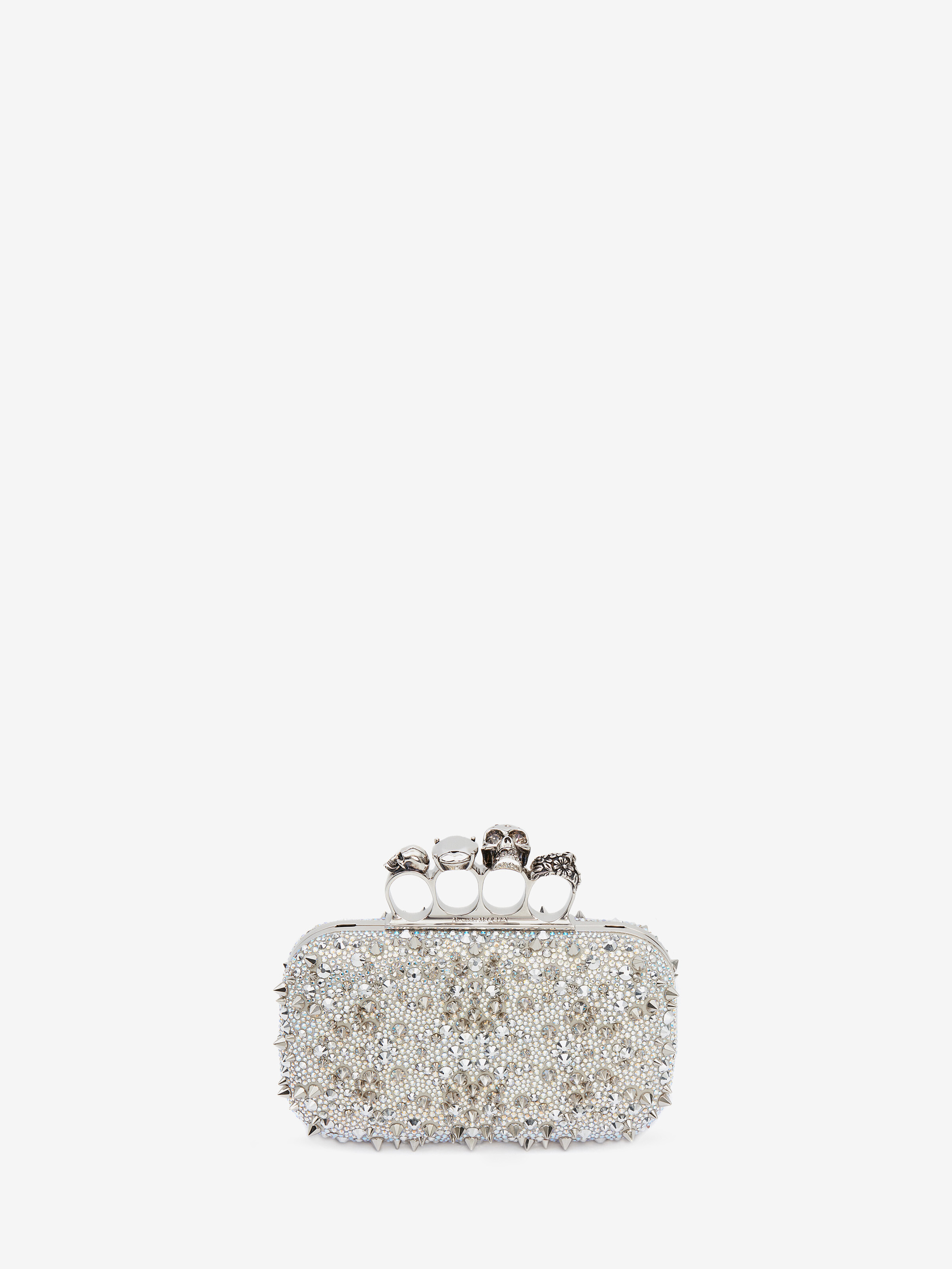 Minaudière Knuckle pour Femme en Blanc in Cuir de veau | Alexander McQueen - image 1