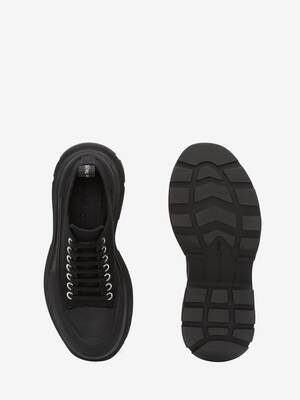 Tread Slick Lace Up in Black | Alexander McQueen US