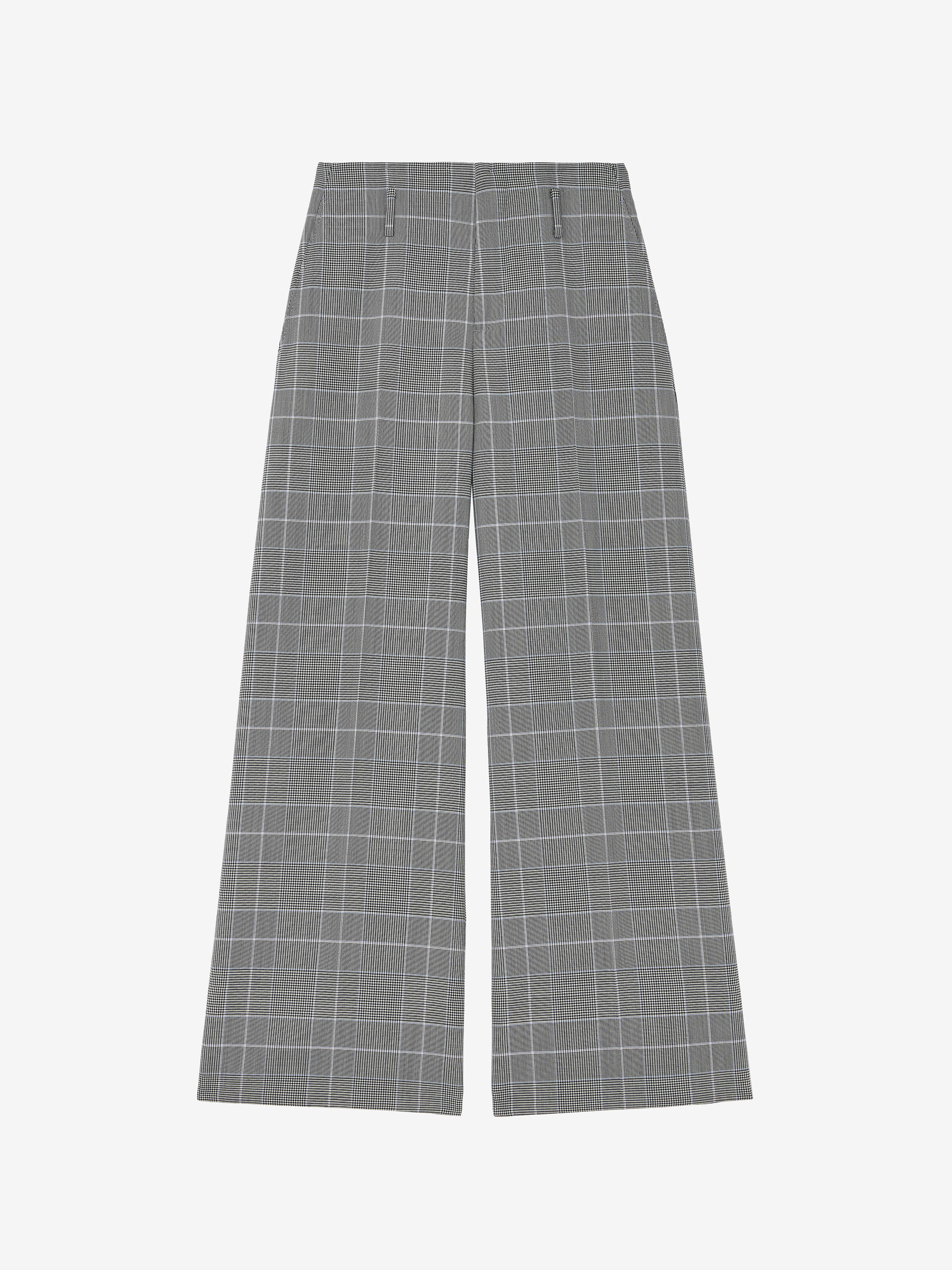 Prince of Wales Wide Leg Trousers