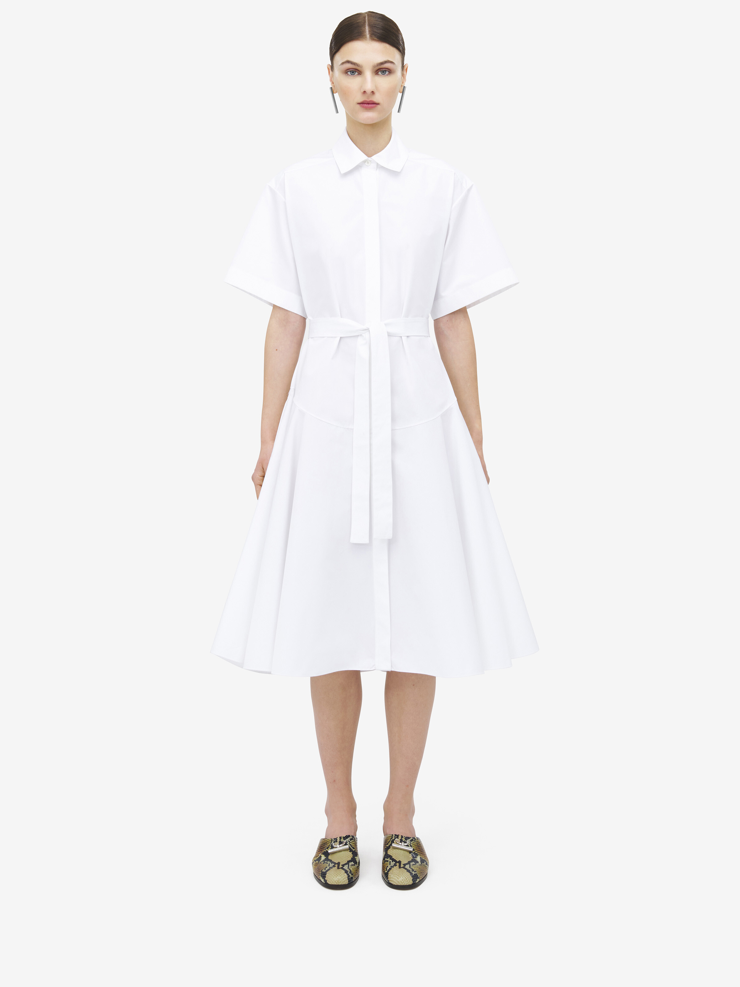 Cotton Poplin Shirt Dress