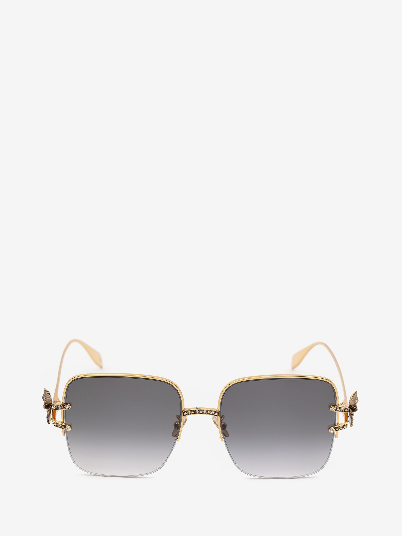 Butterfly Jewelled square sunglasses