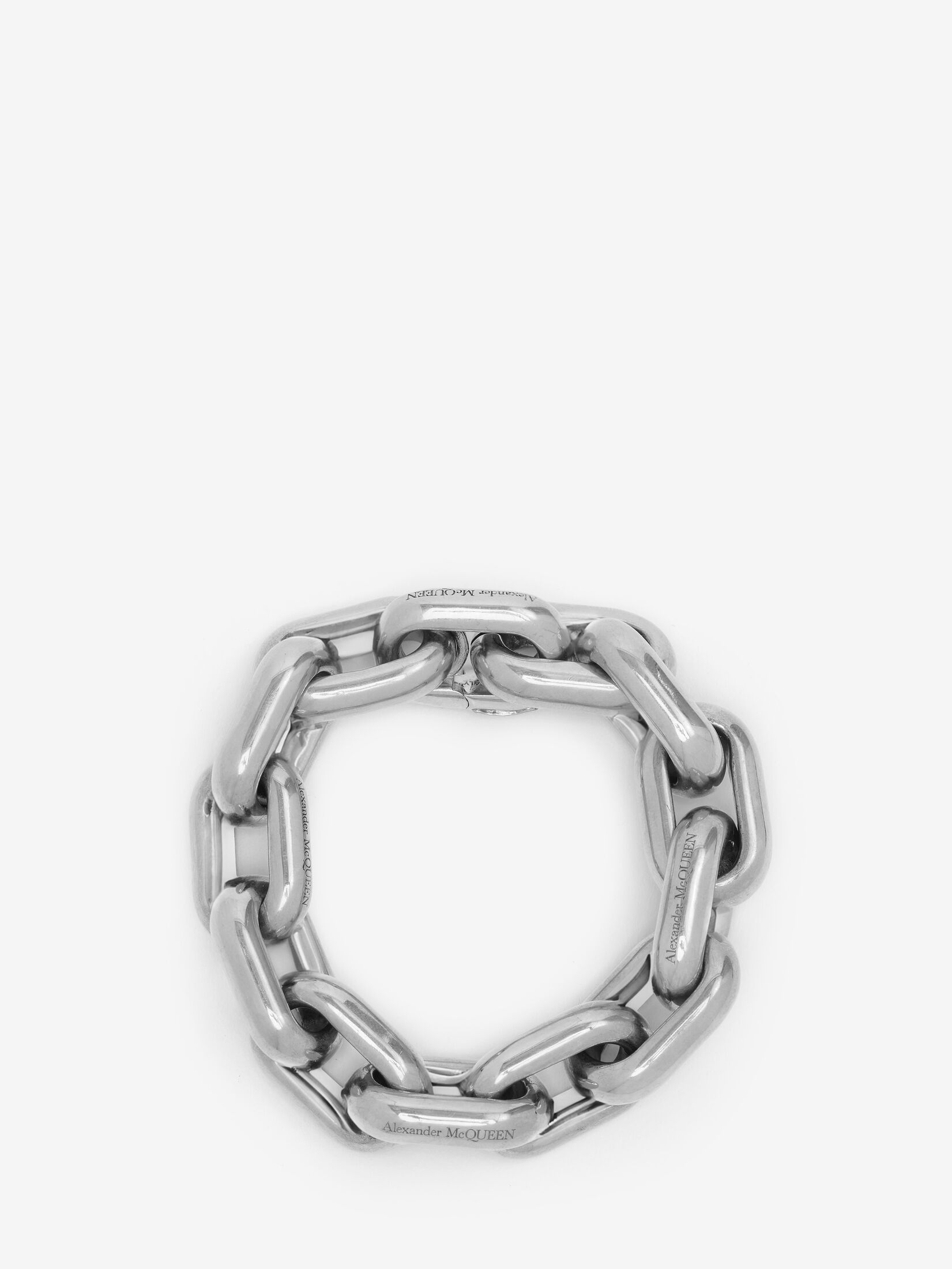 ALEXANDER MCQUEEN: Skull bracelet in woven leather and brass - Black | ALEXANDER  MCQUEEN jewel 554600J127I online at GIGLIO.COM