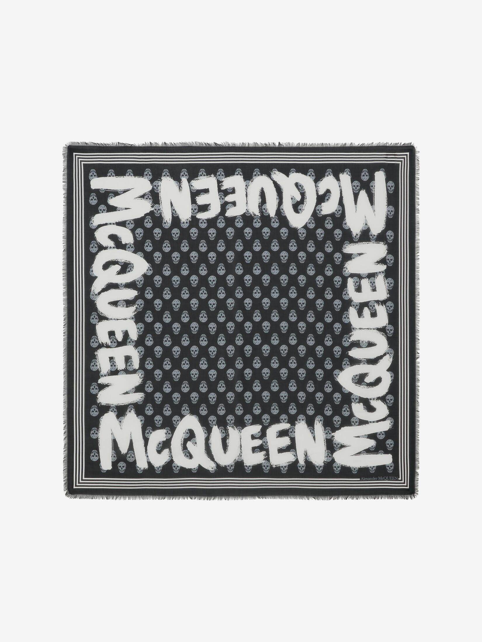 Biker-Schal mit McQueen-Graffitiprint
