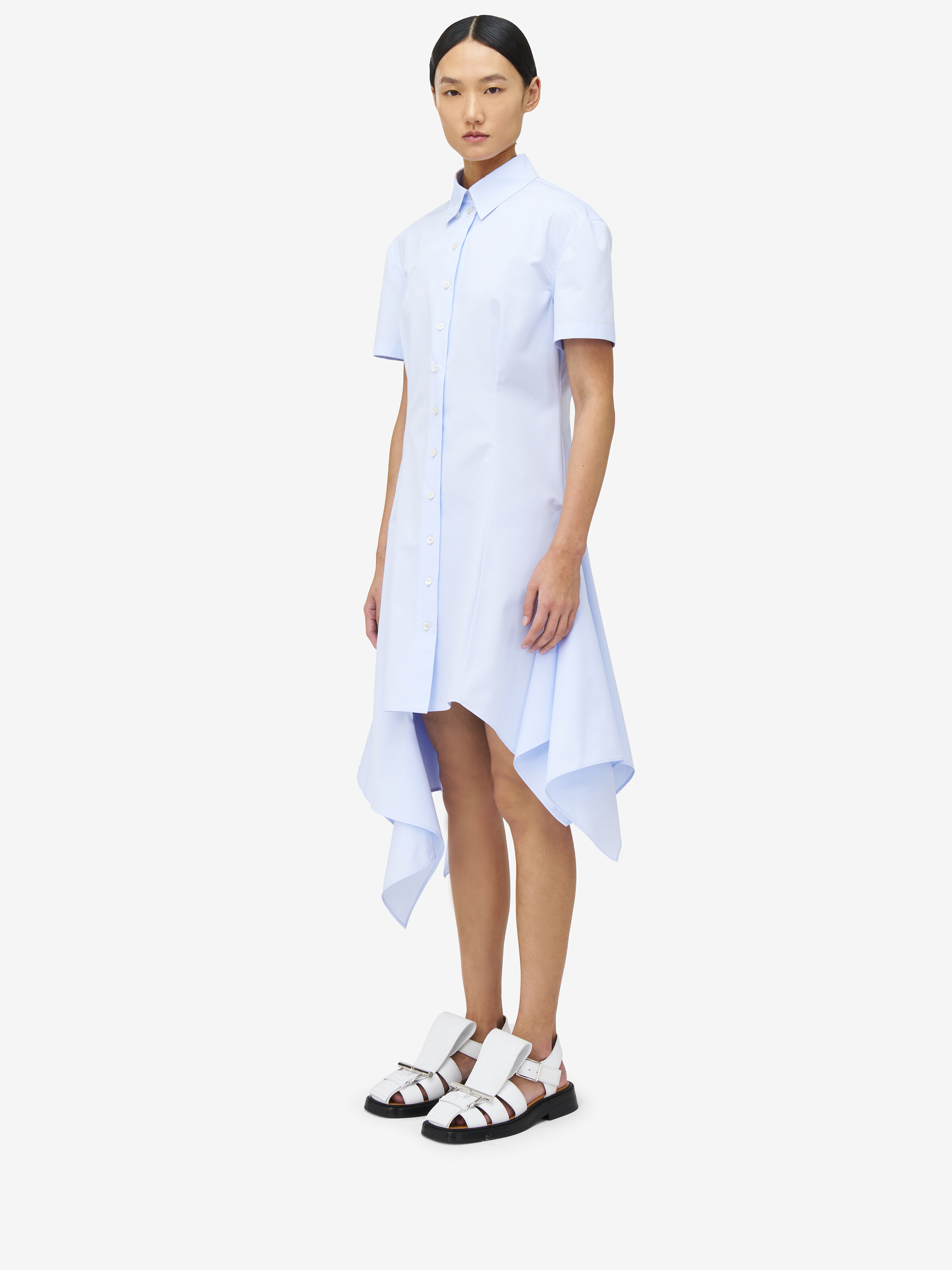 Asymmetric Shirt Dress