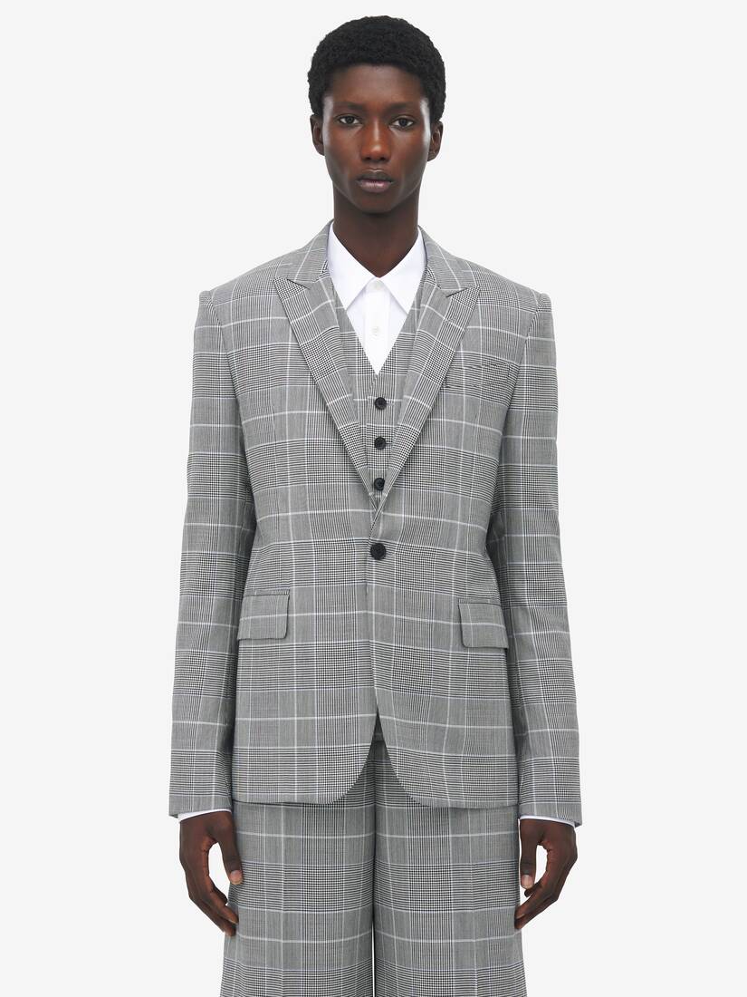 Prince of Wales Single-breasted Jacket