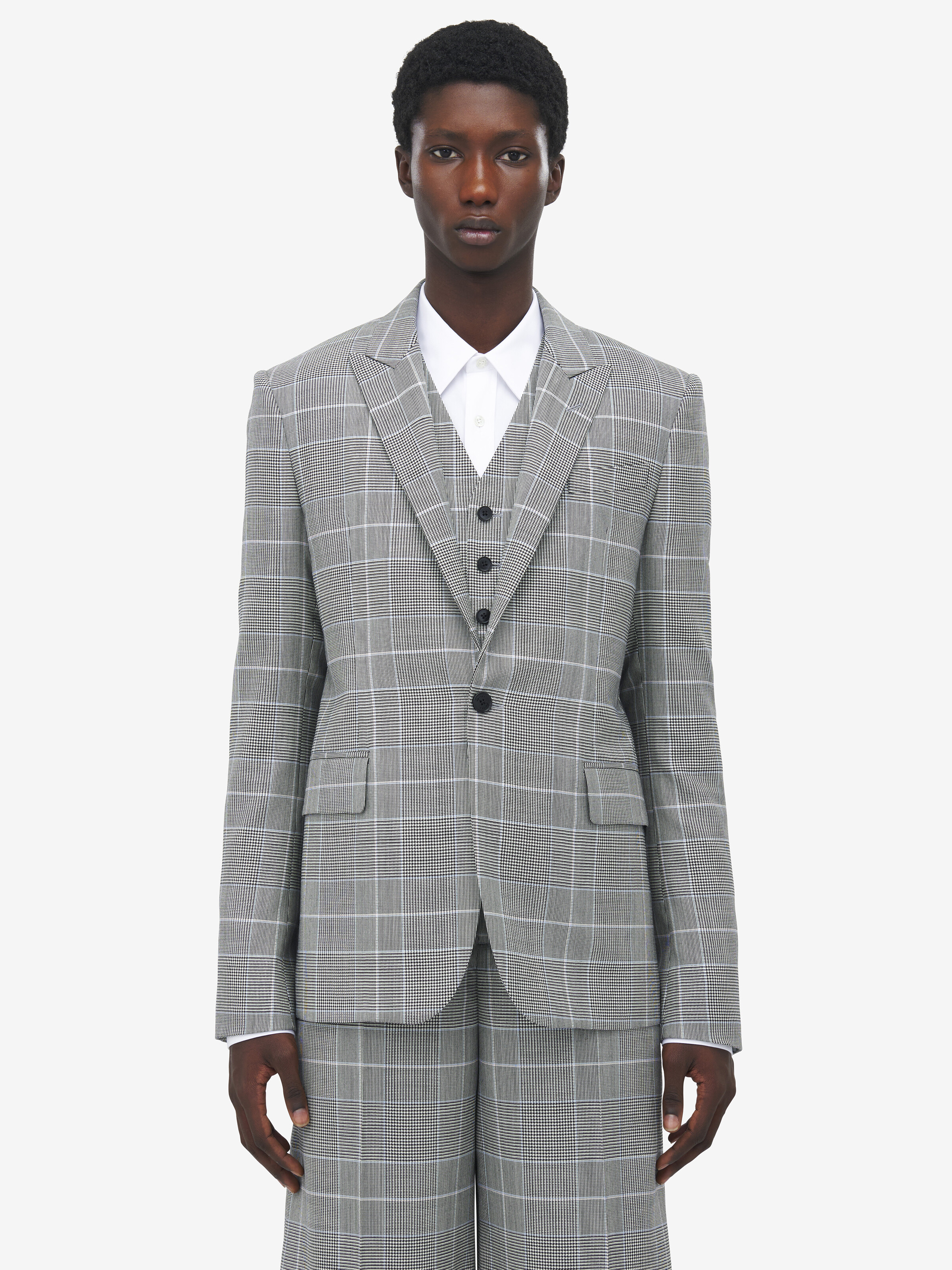 Prince of Wales Single-breasted Jacket