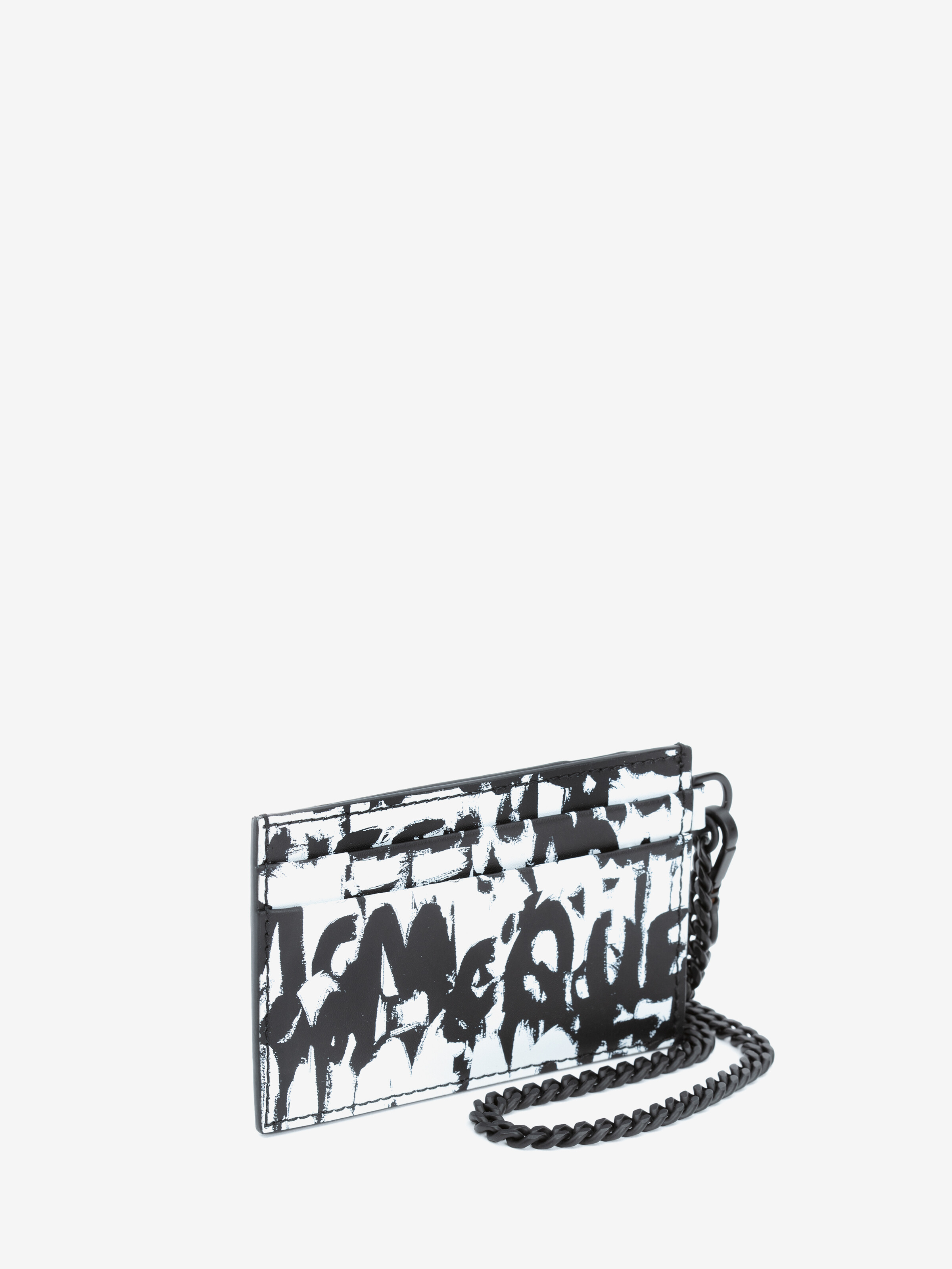 McQueen Graffiti-Kartenetui mit Kette