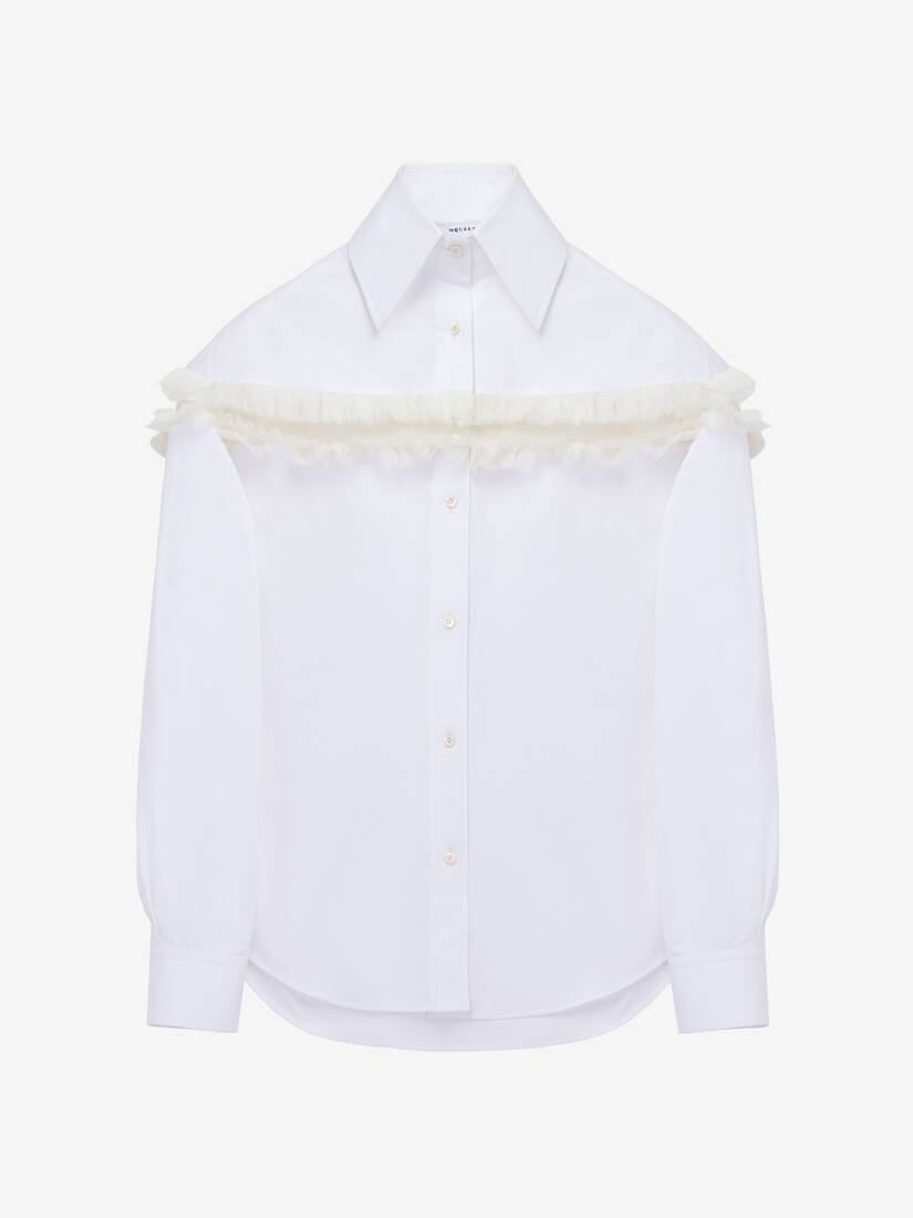 Camicia bianca: tante idee per sperimentare nuovi look! 79 Camicia Oversize Con Intagli In Creponne