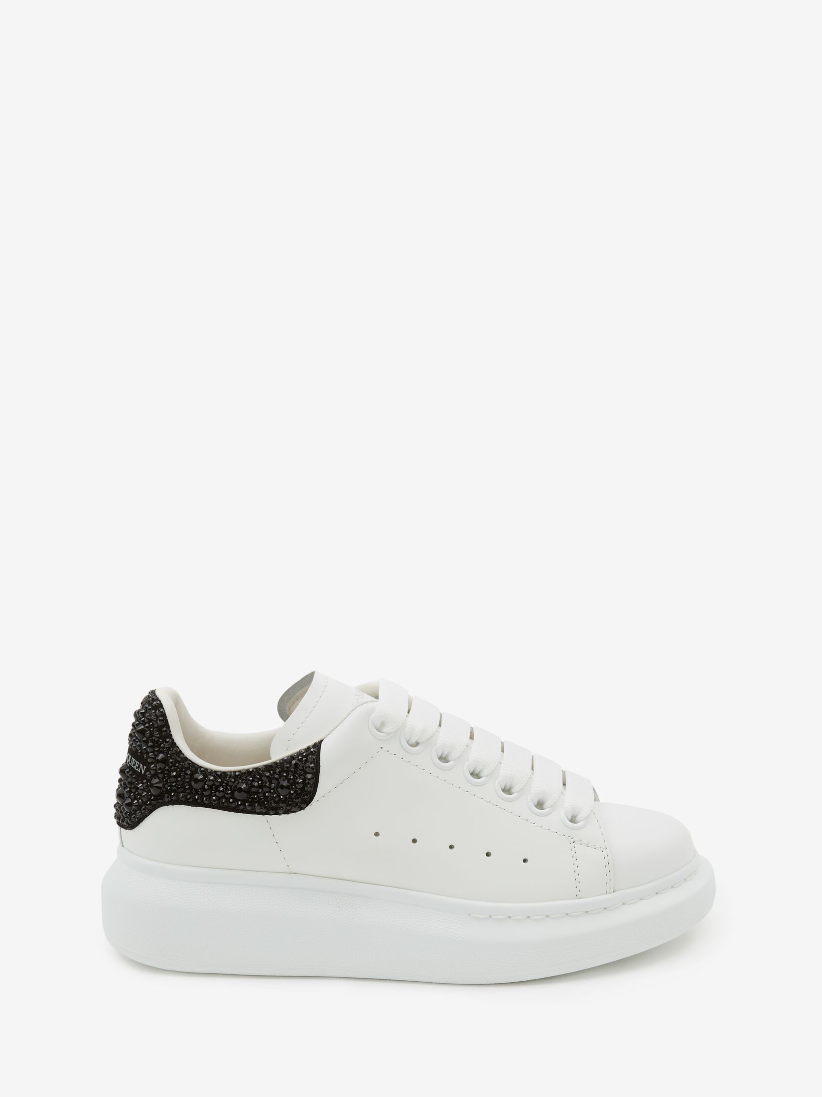 Alexander McQueen crystal-detail lace-up sneakers - White