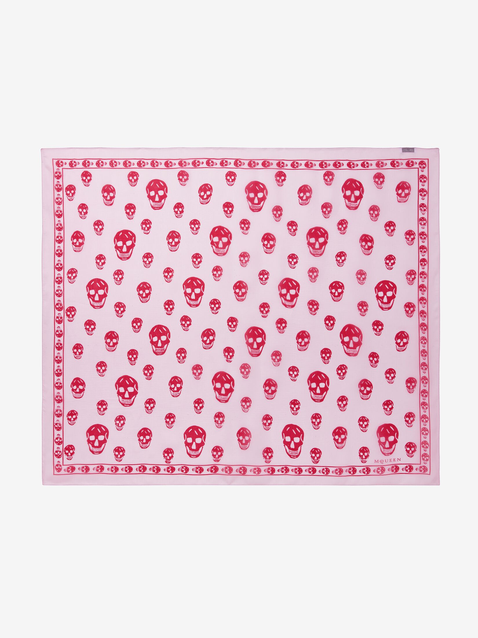Alexander Mcqueen Women Ivory Wool Blend Foulard