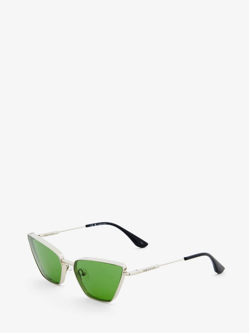 Metal T-Bar Cat-Eye Sunglasses