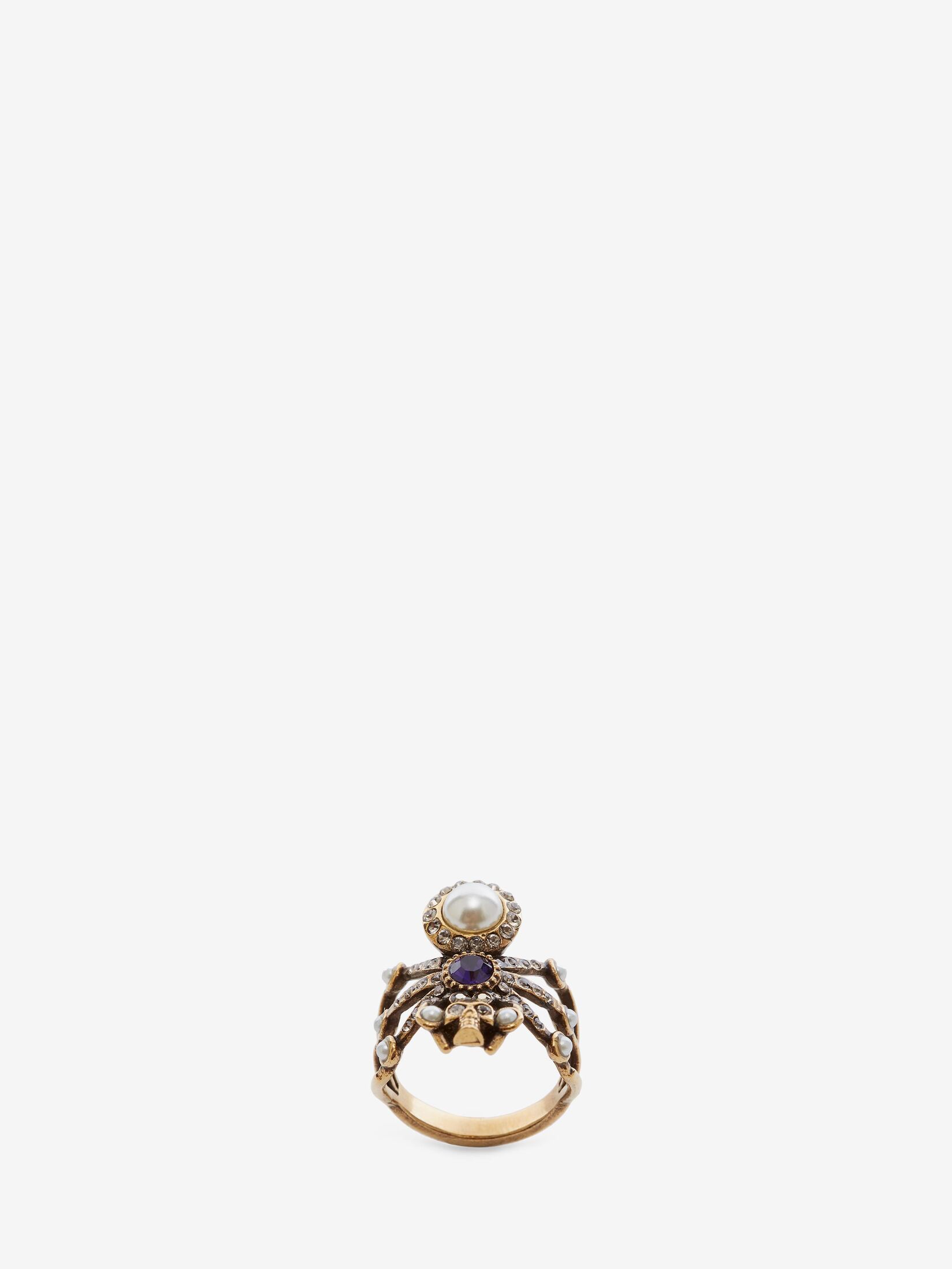 Spider Ring in Antique Gold | Alexander McQueen CA