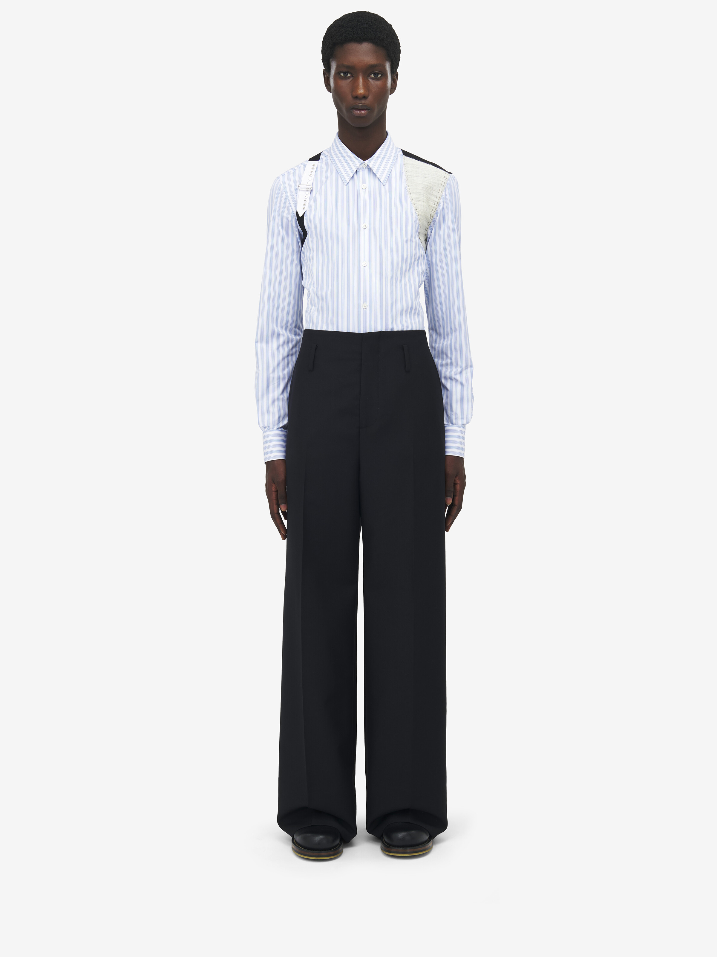 Wide Leg Tailored Trousers