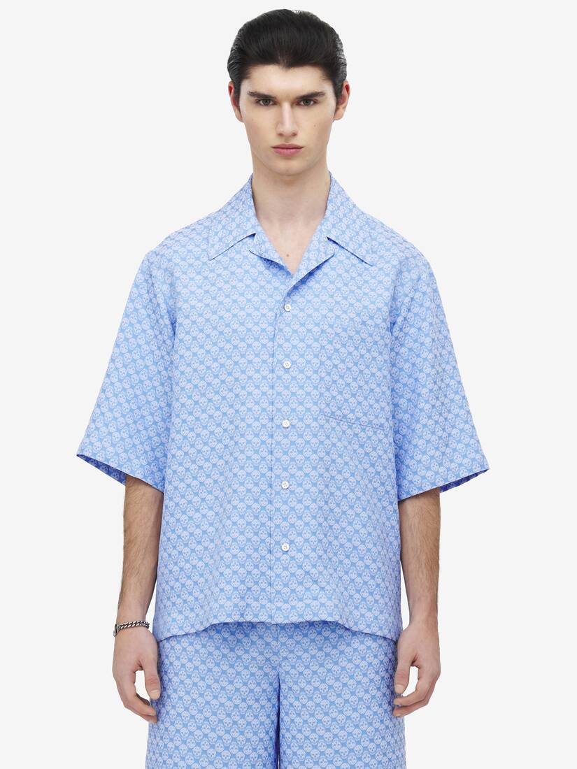 Skull Jacquard Hawaiian Shirt