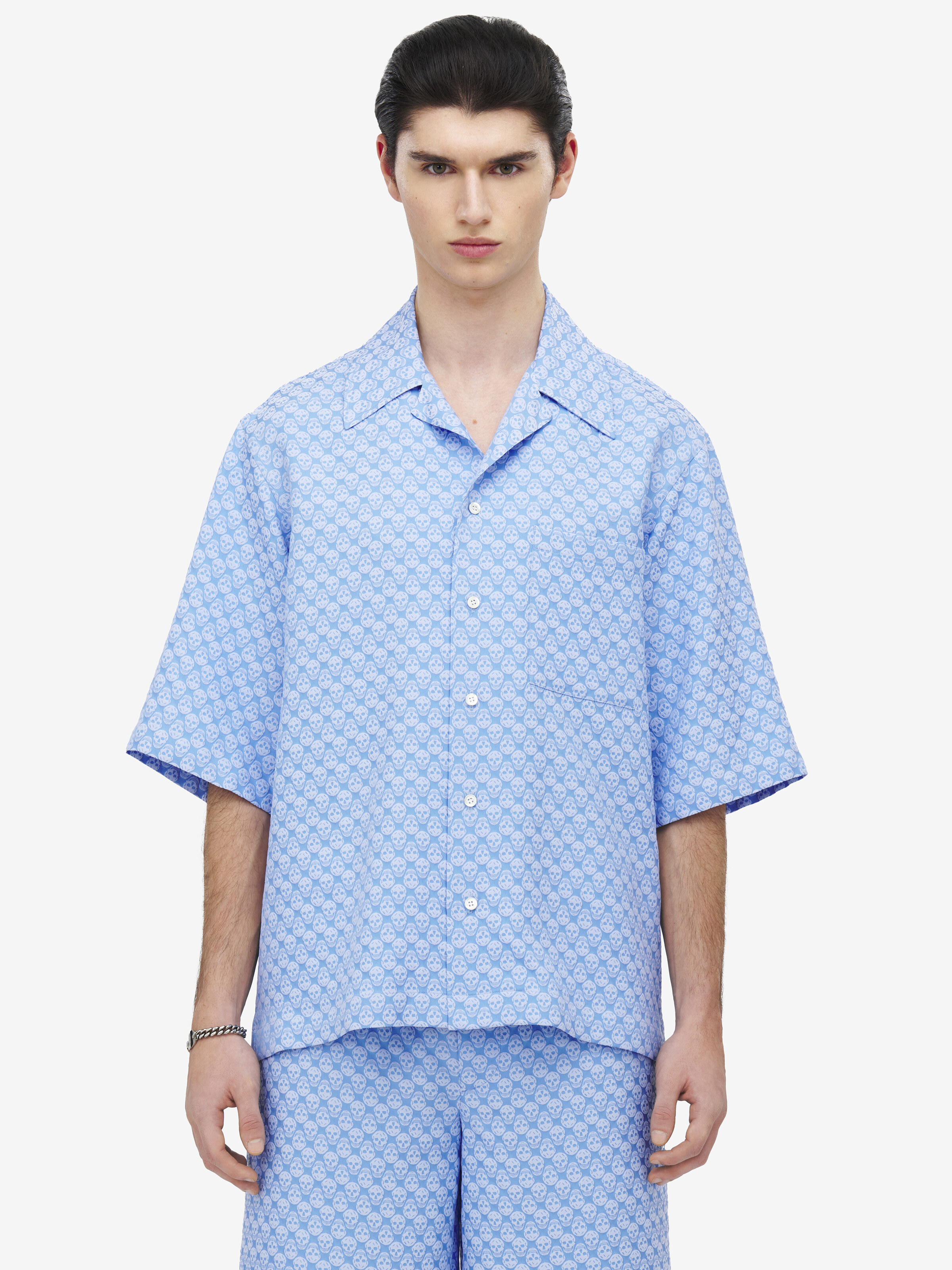 Skull Jacquard Hawaiian Shirt