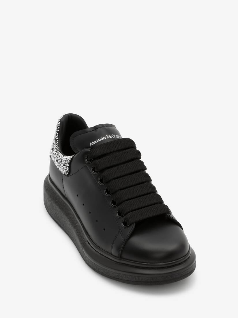 silver and black alexander mcqueen trainers