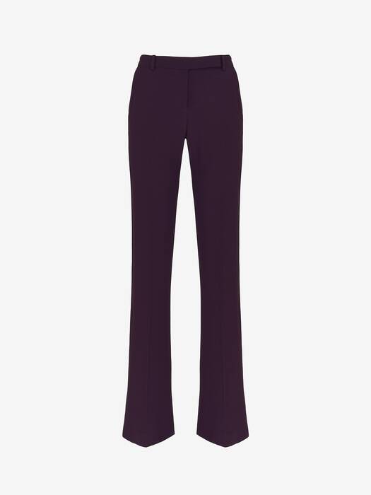 Narrow Bootcut Trousers in Black